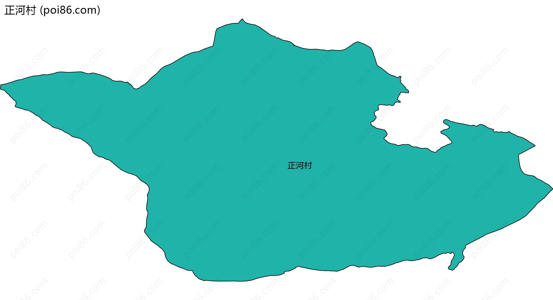 正河村边界地图