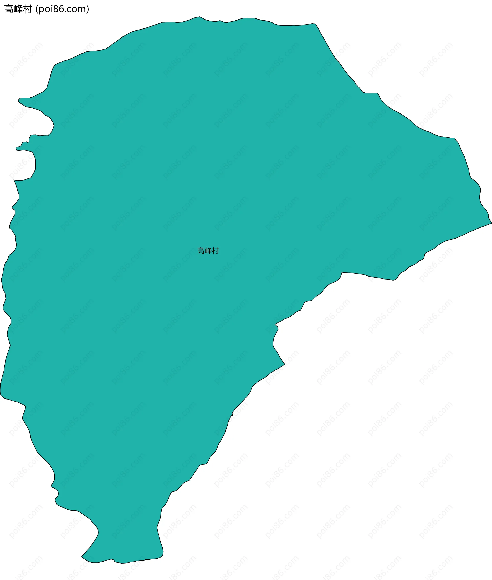 高峰村边界地图