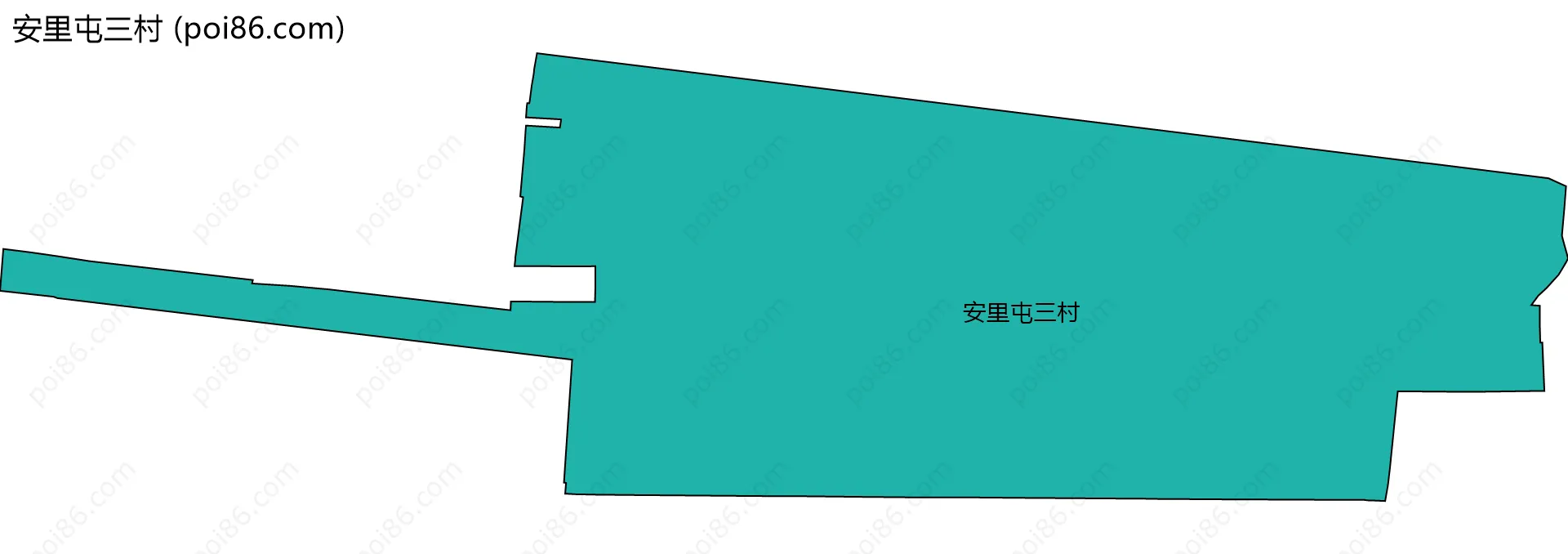 安里屯三村边界地图