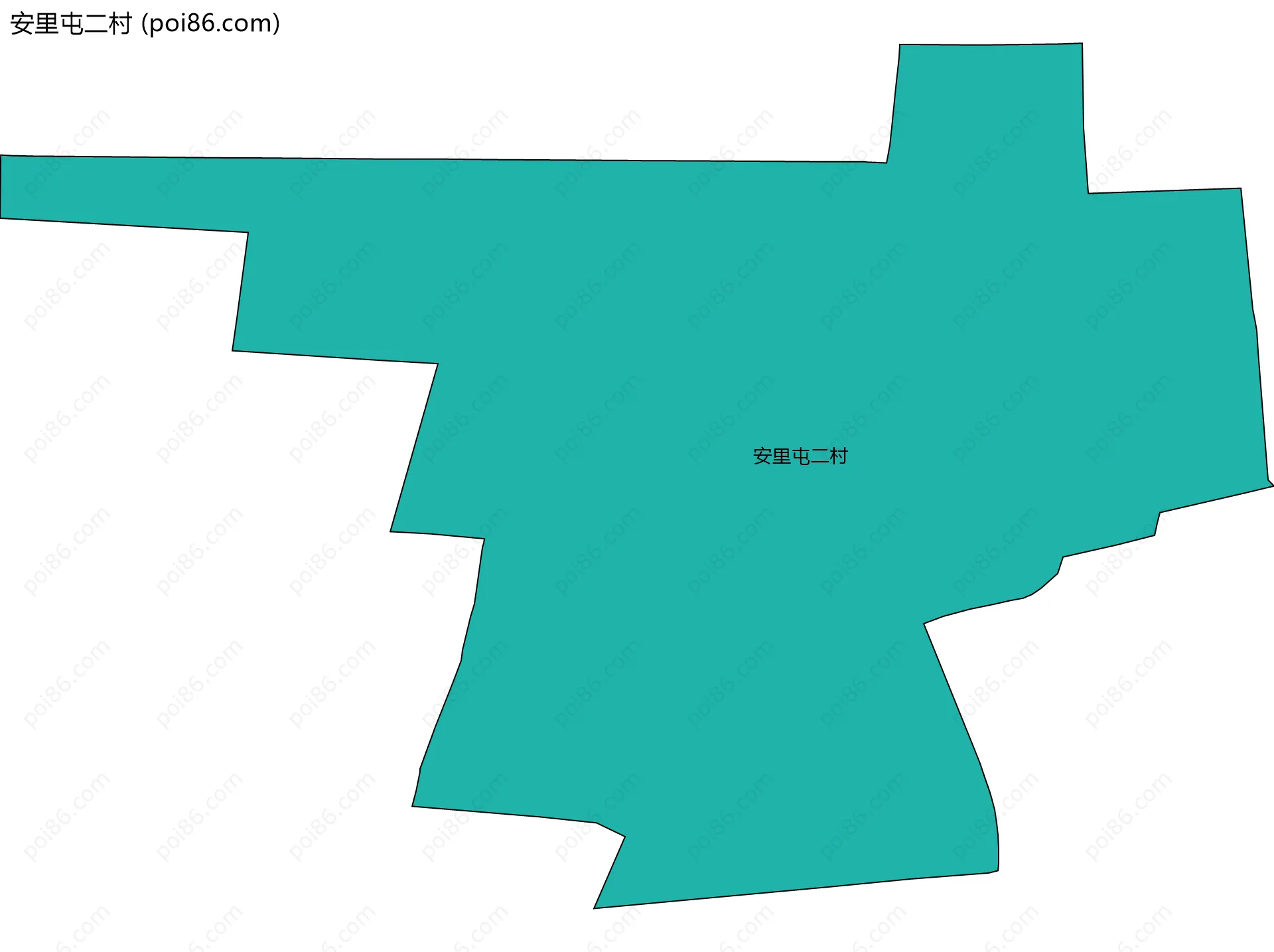 安里屯二村边界地图