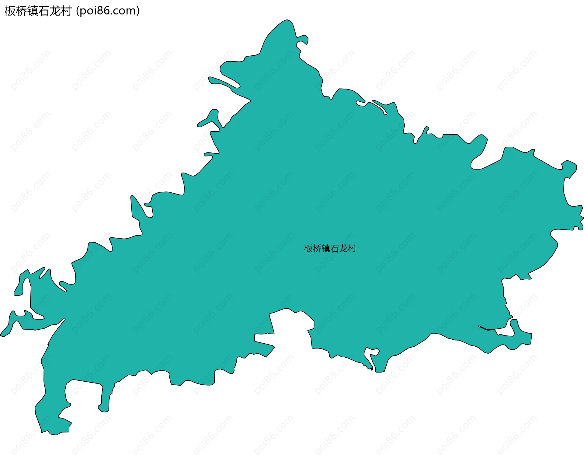 板桥镇石龙村边界地图