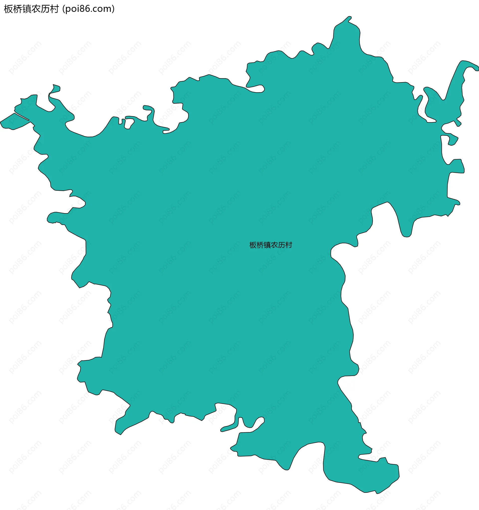 板桥镇农历村边界地图