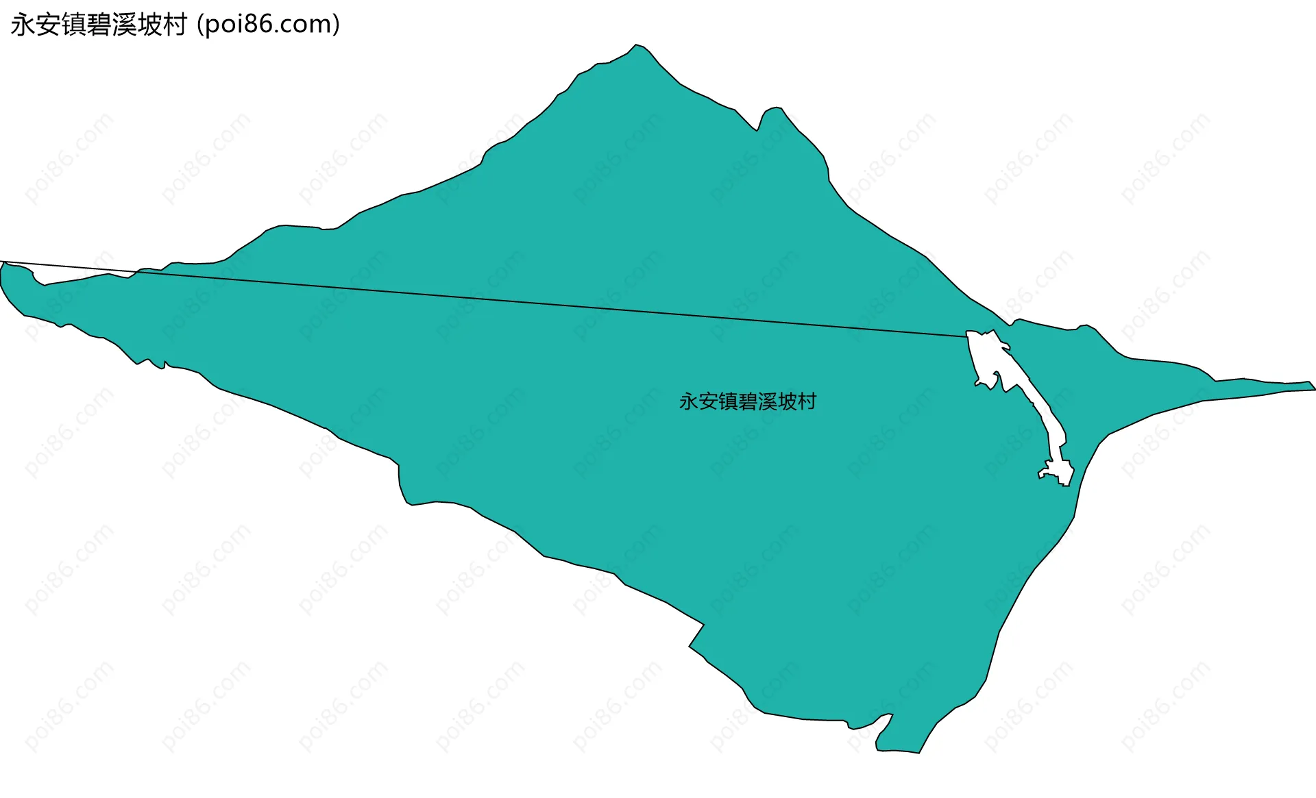 永安镇碧溪坡村边界地图