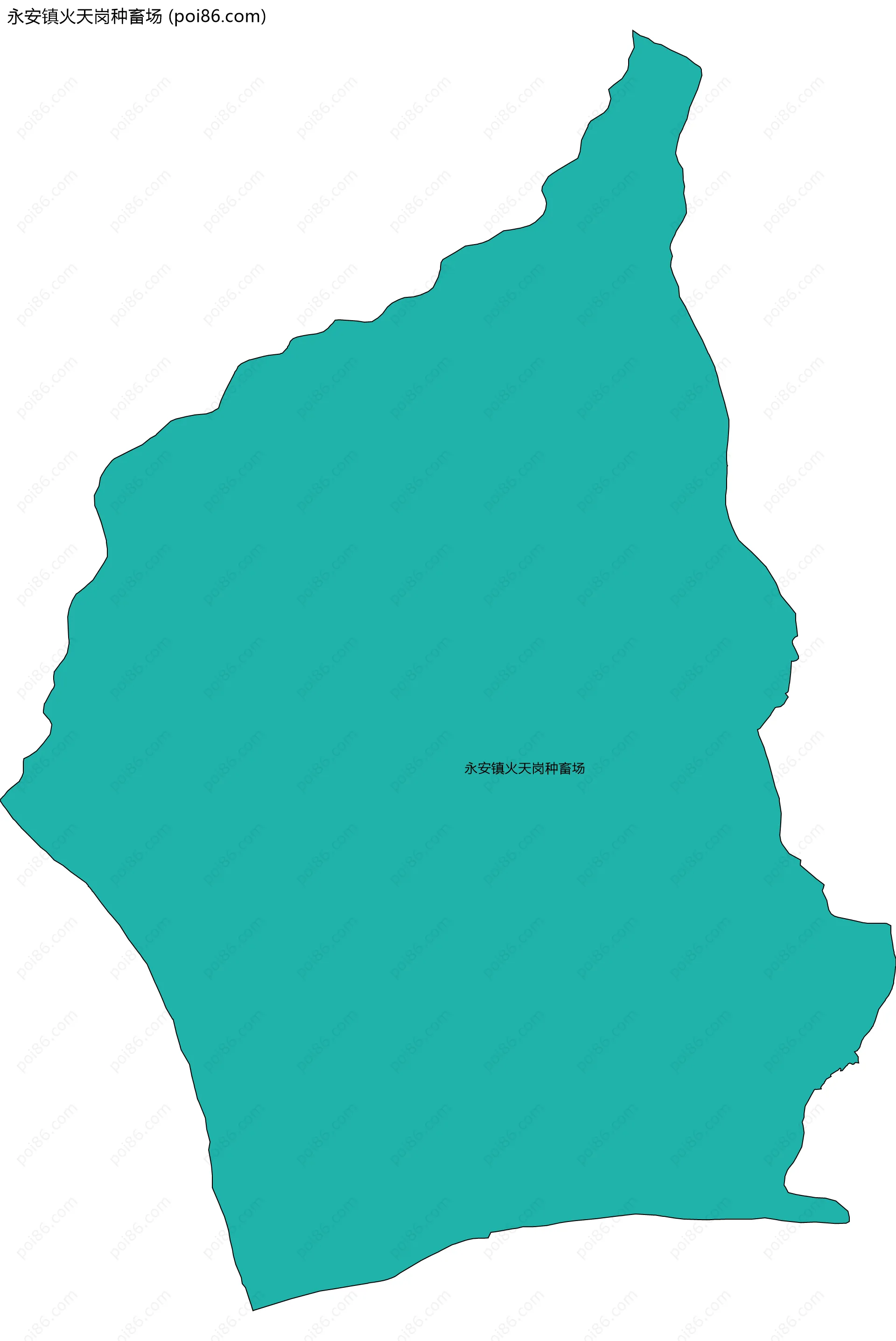 永安镇火天岗种畜场边界地图