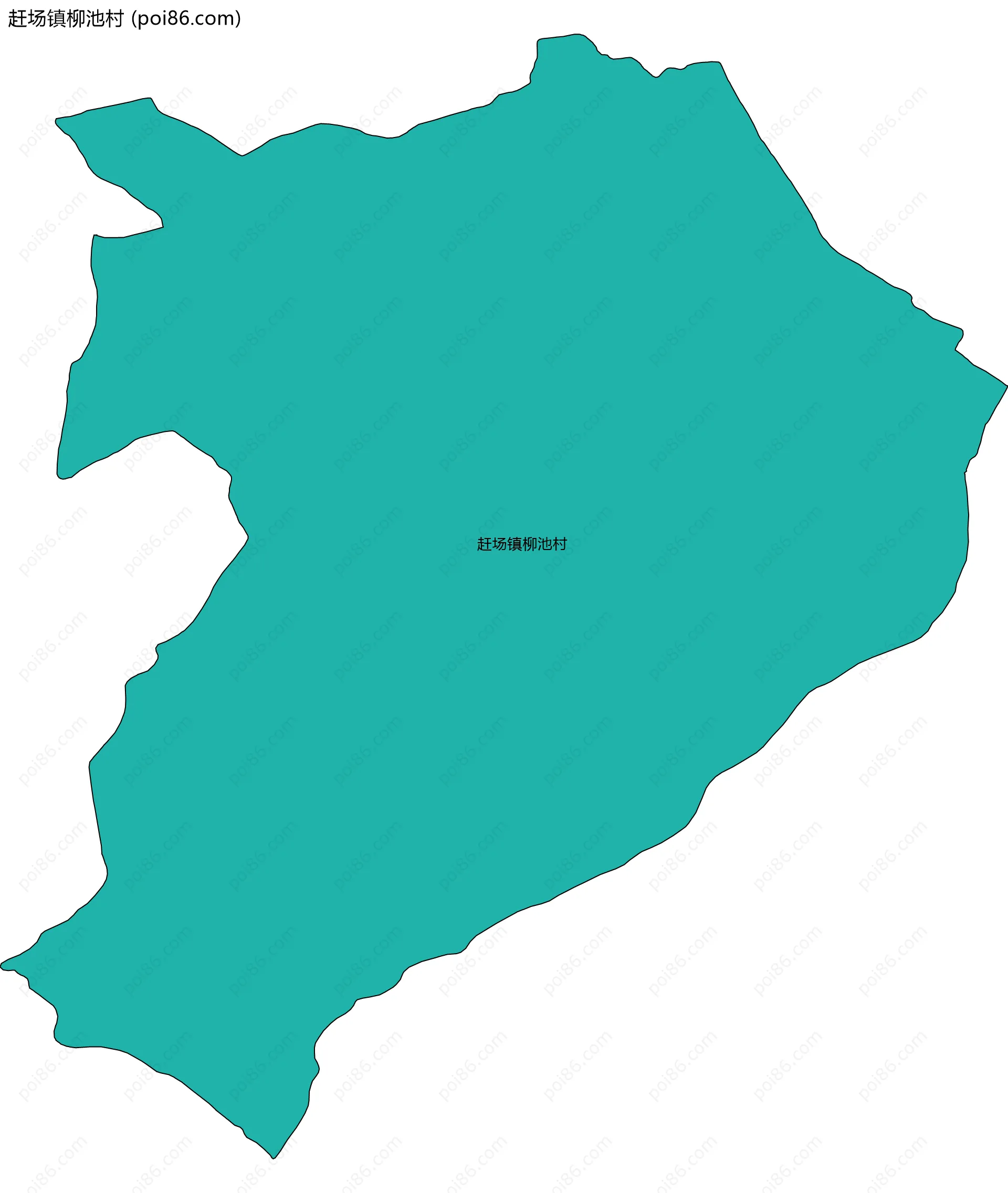 赶场镇柳池村边界地图