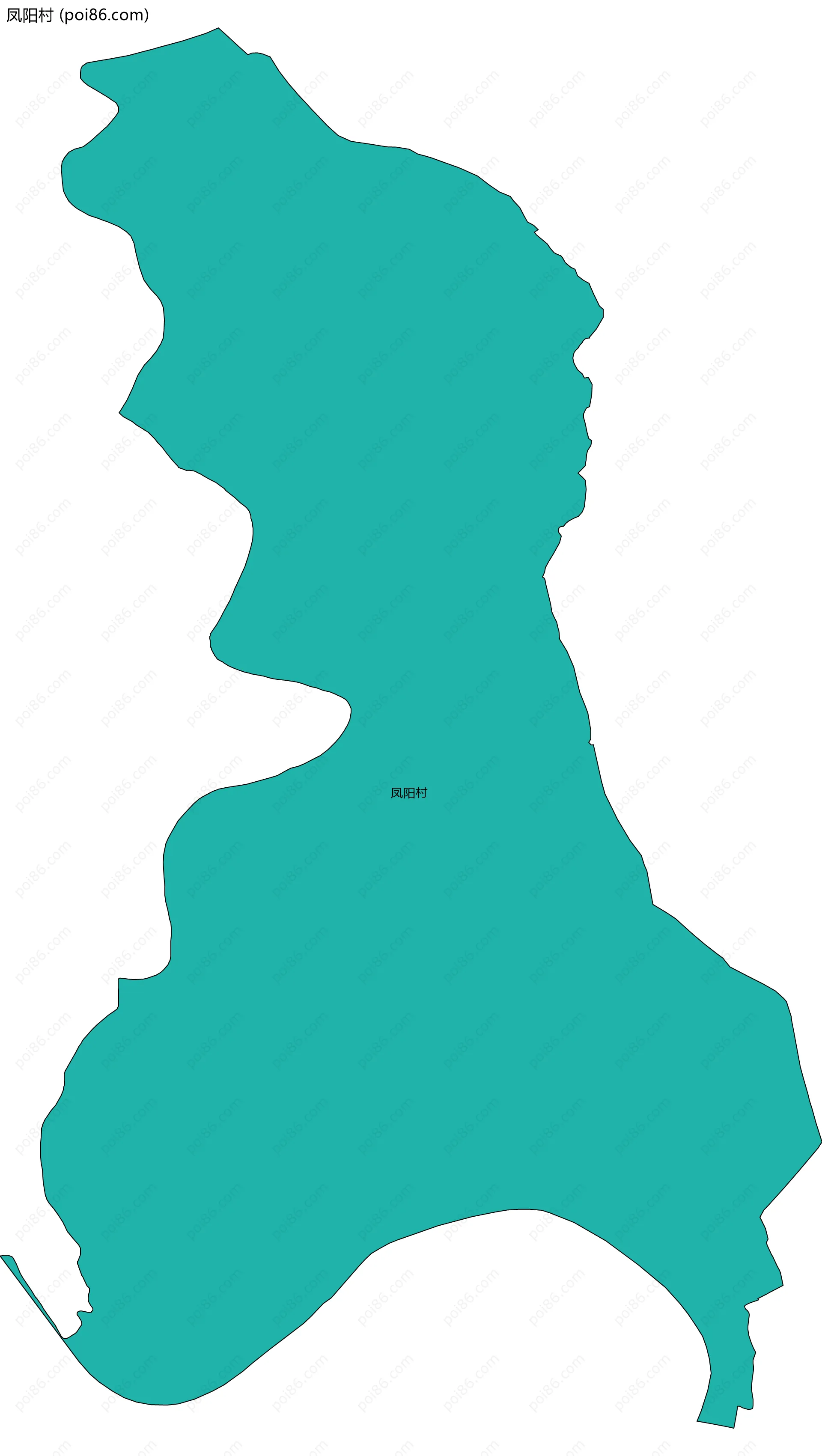 凤阳村边界地图