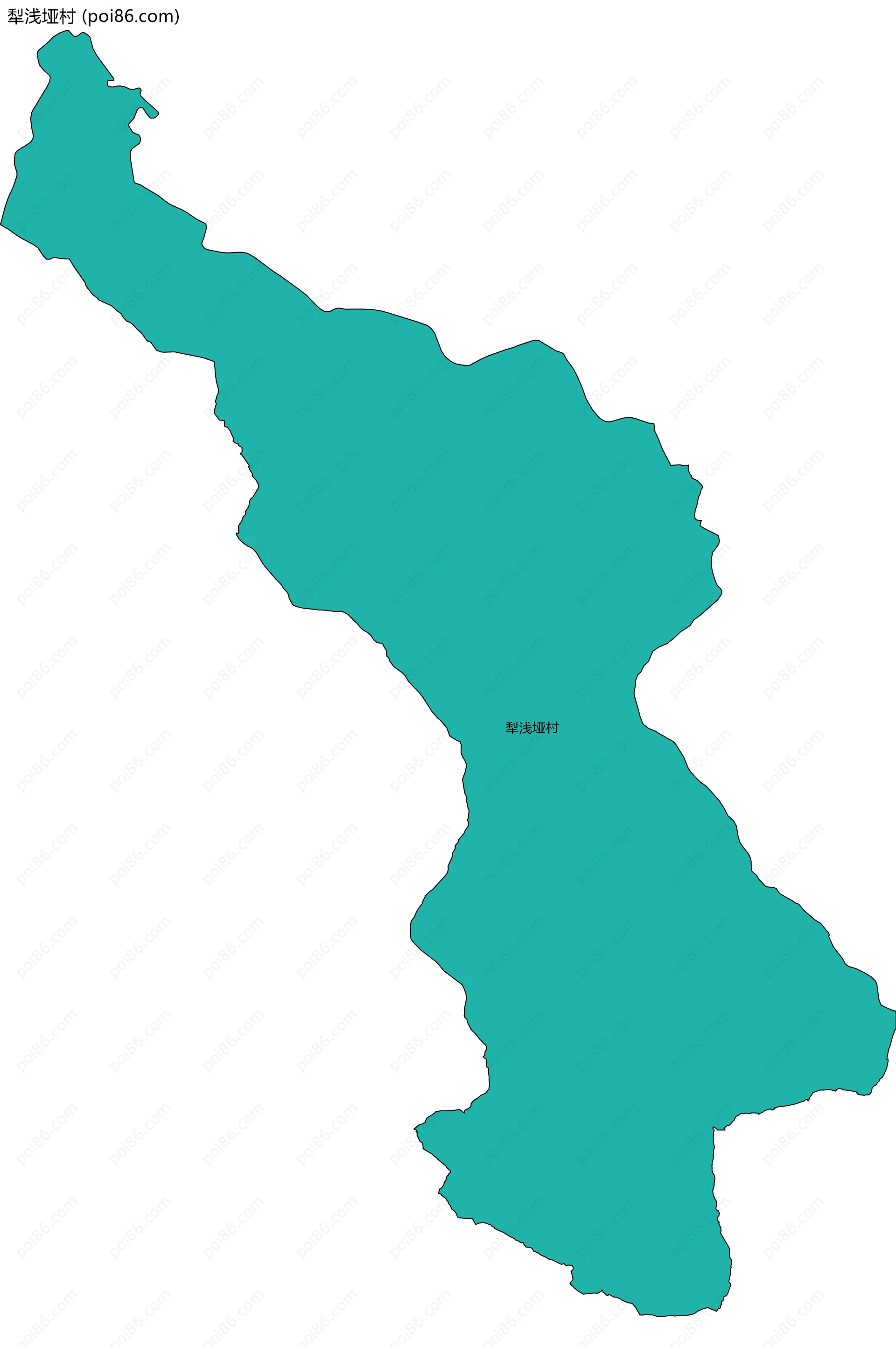 犁浅垭村边界地图