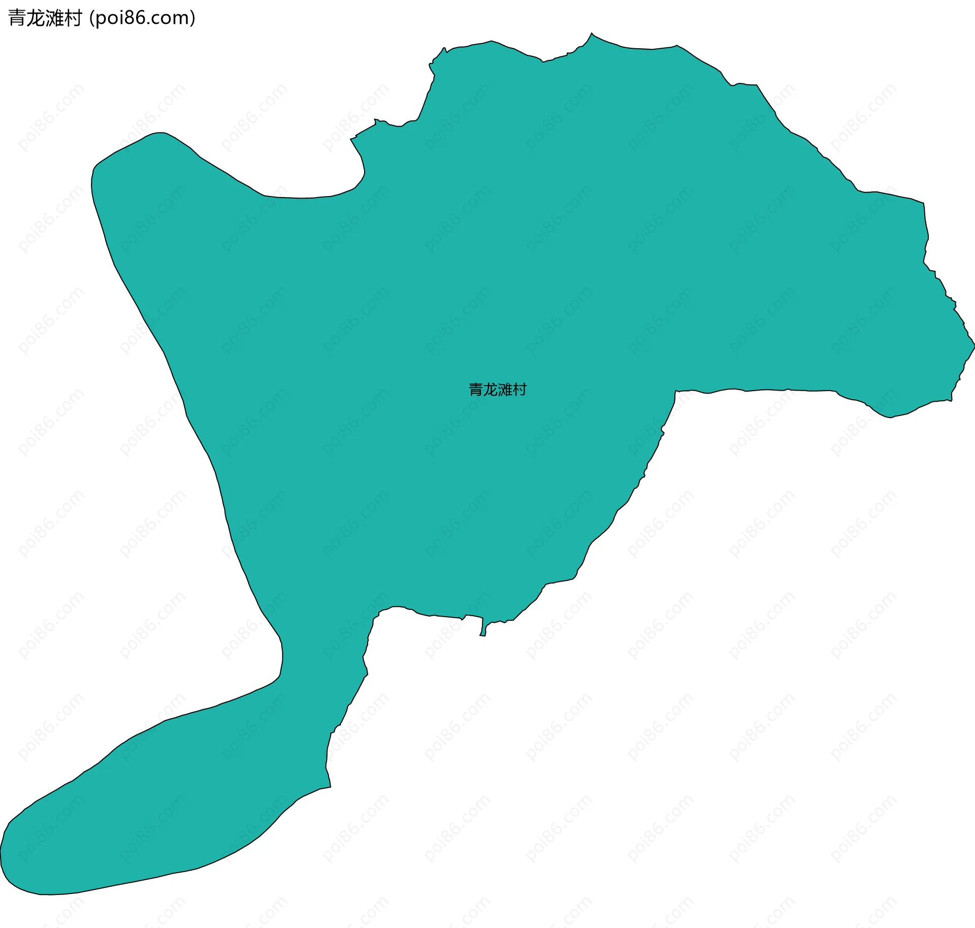 青龙滩村边界地图