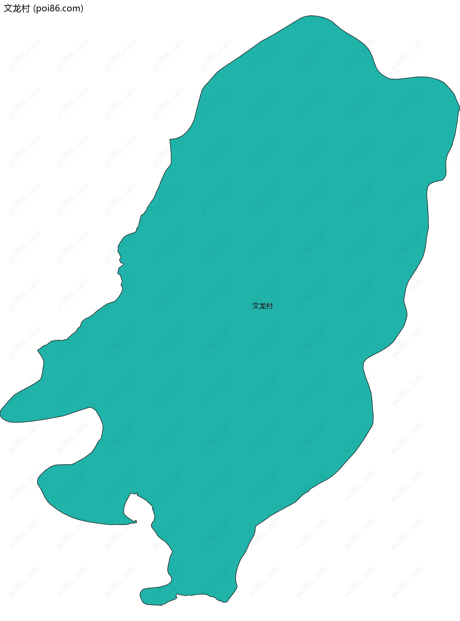 文龙村边界地图