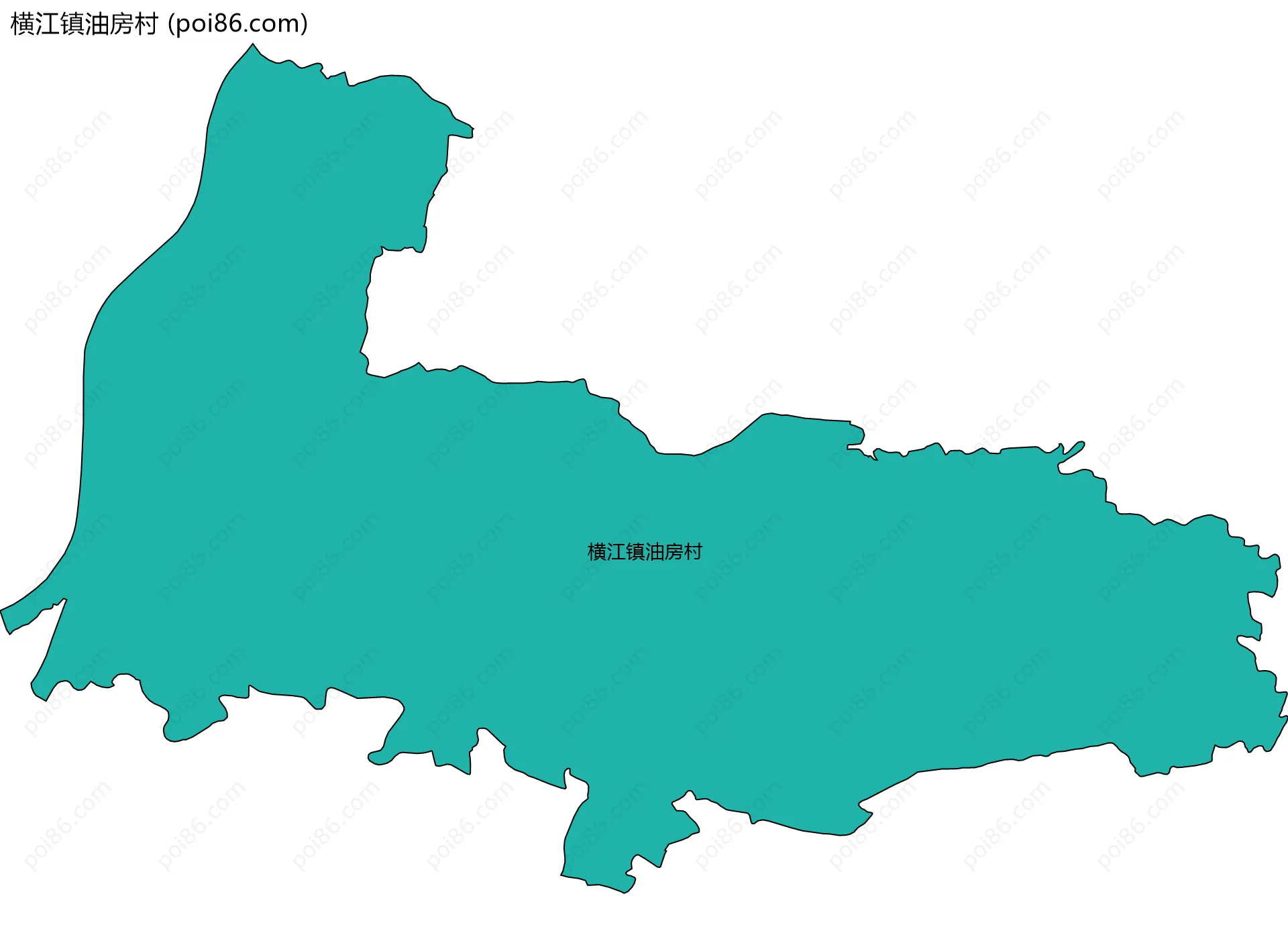 横江镇油房村边界地图