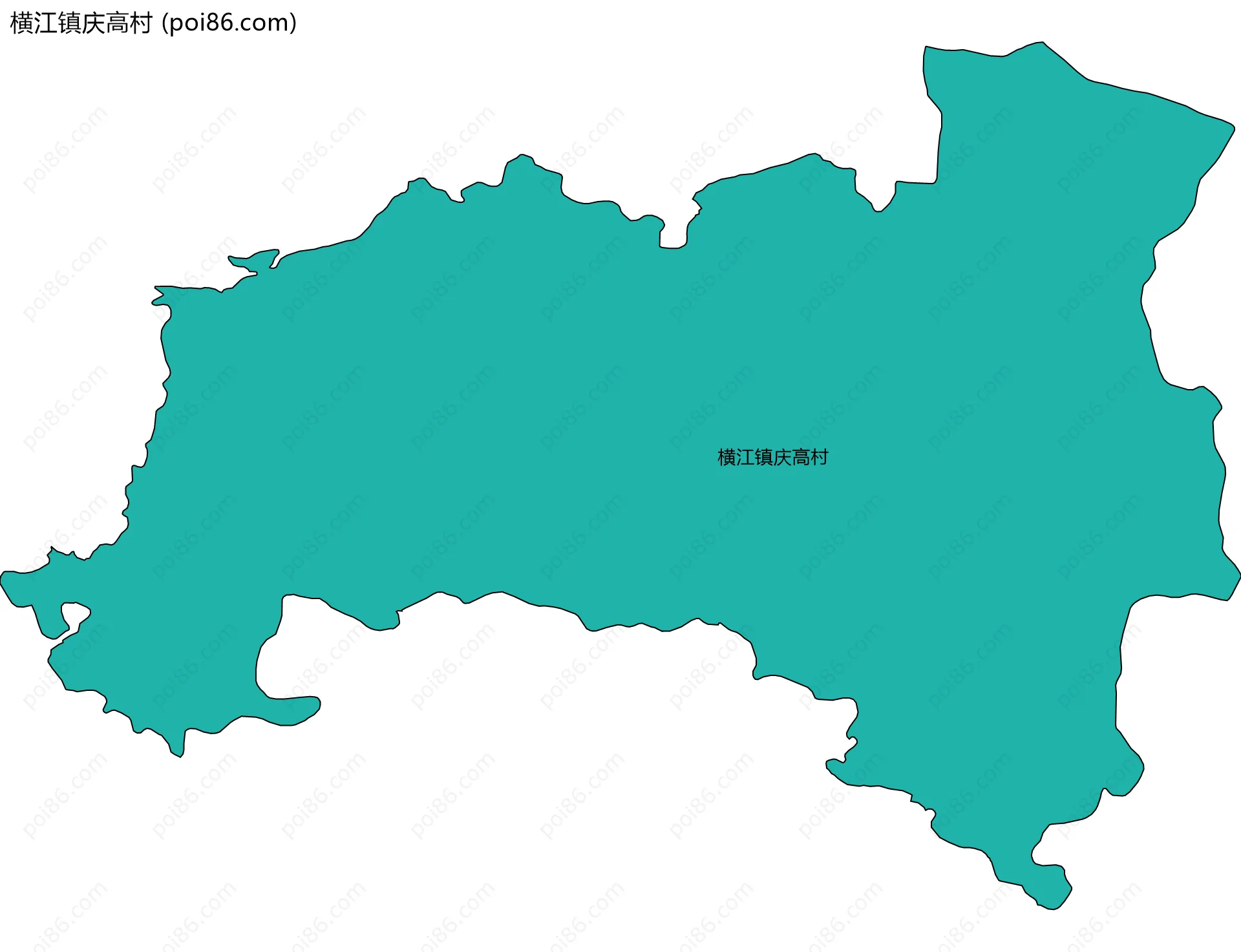 横江镇庆高村边界地图