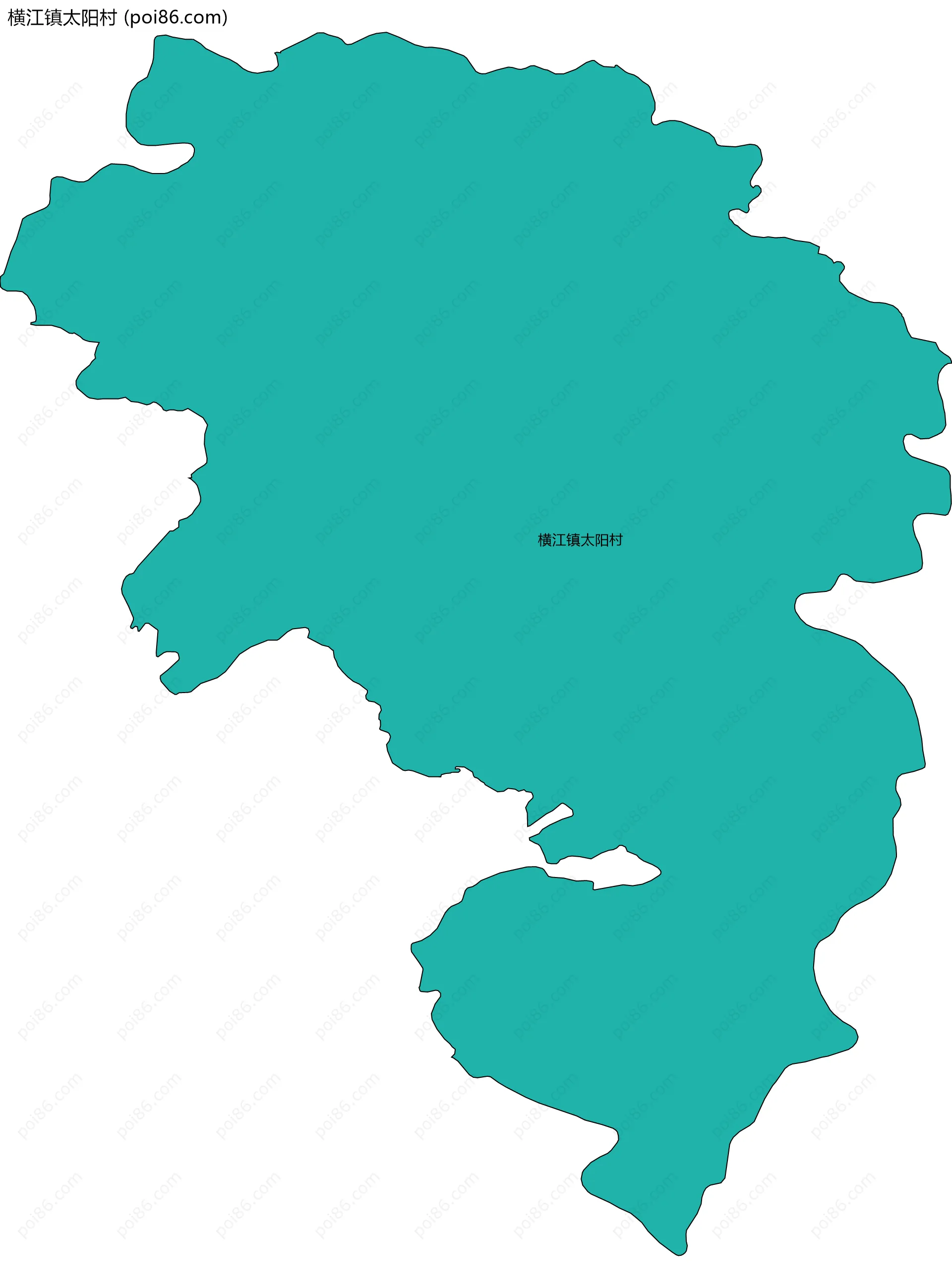 横江镇太阳村边界地图