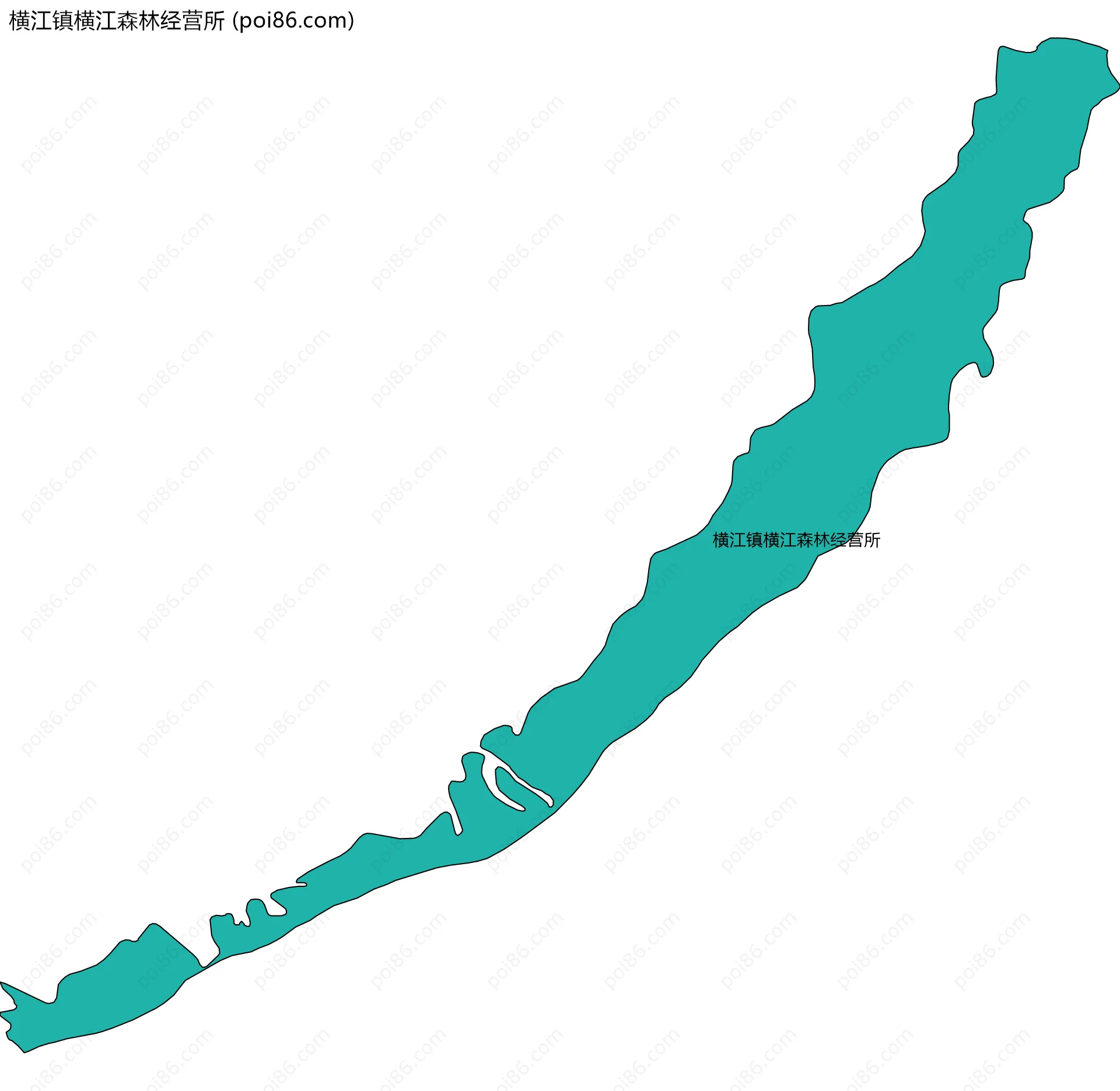 横江镇横江森林经营所边界地图