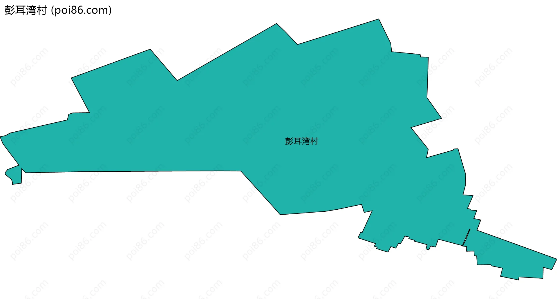 彭耳湾村边界地图