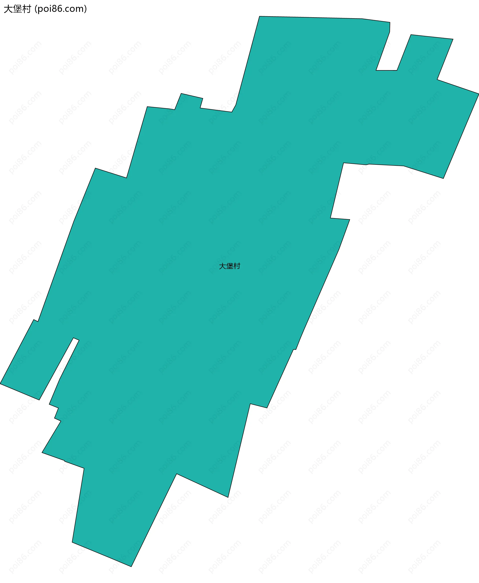 大堡村边界地图