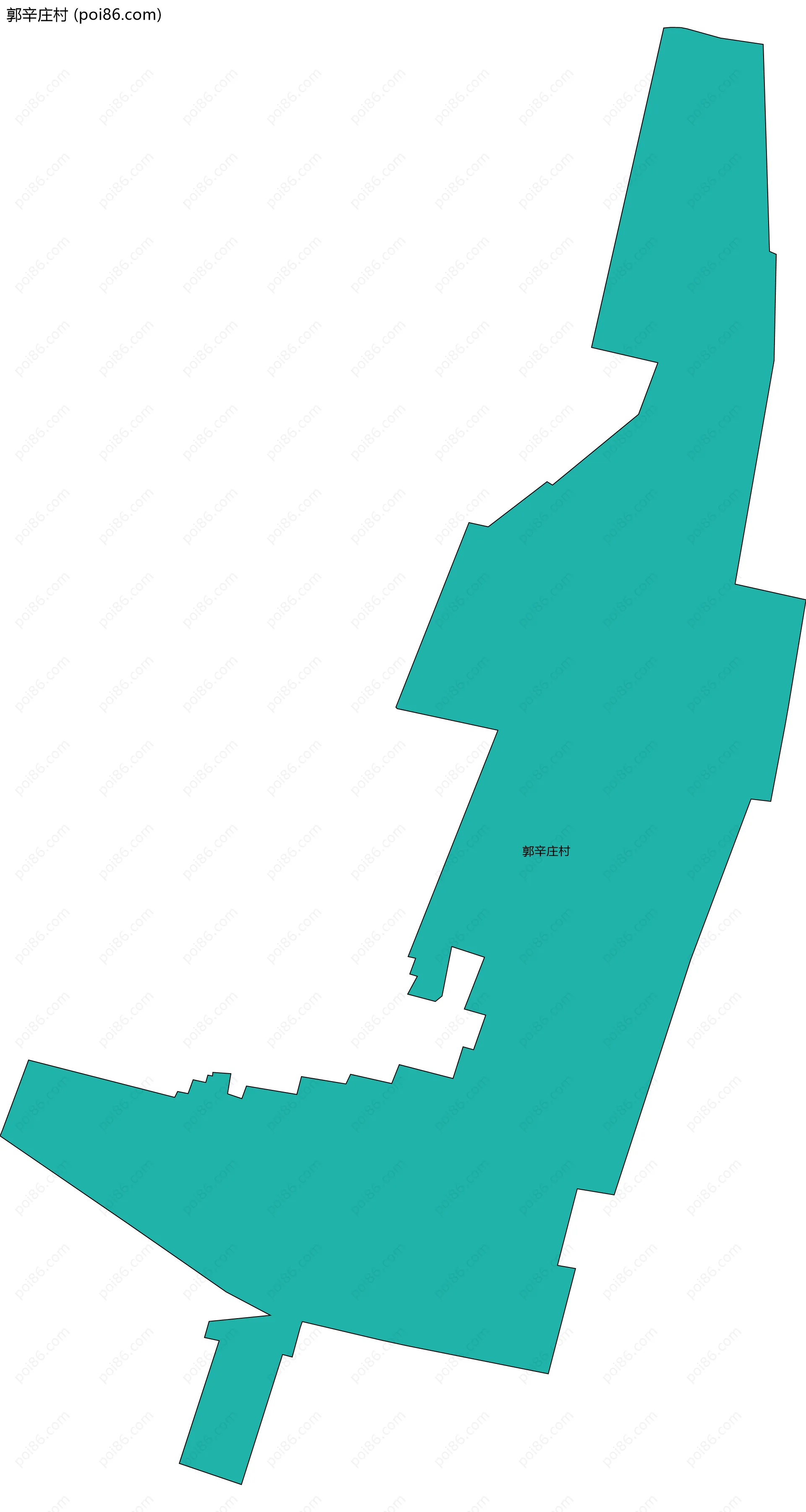 郭辛庄村边界地图