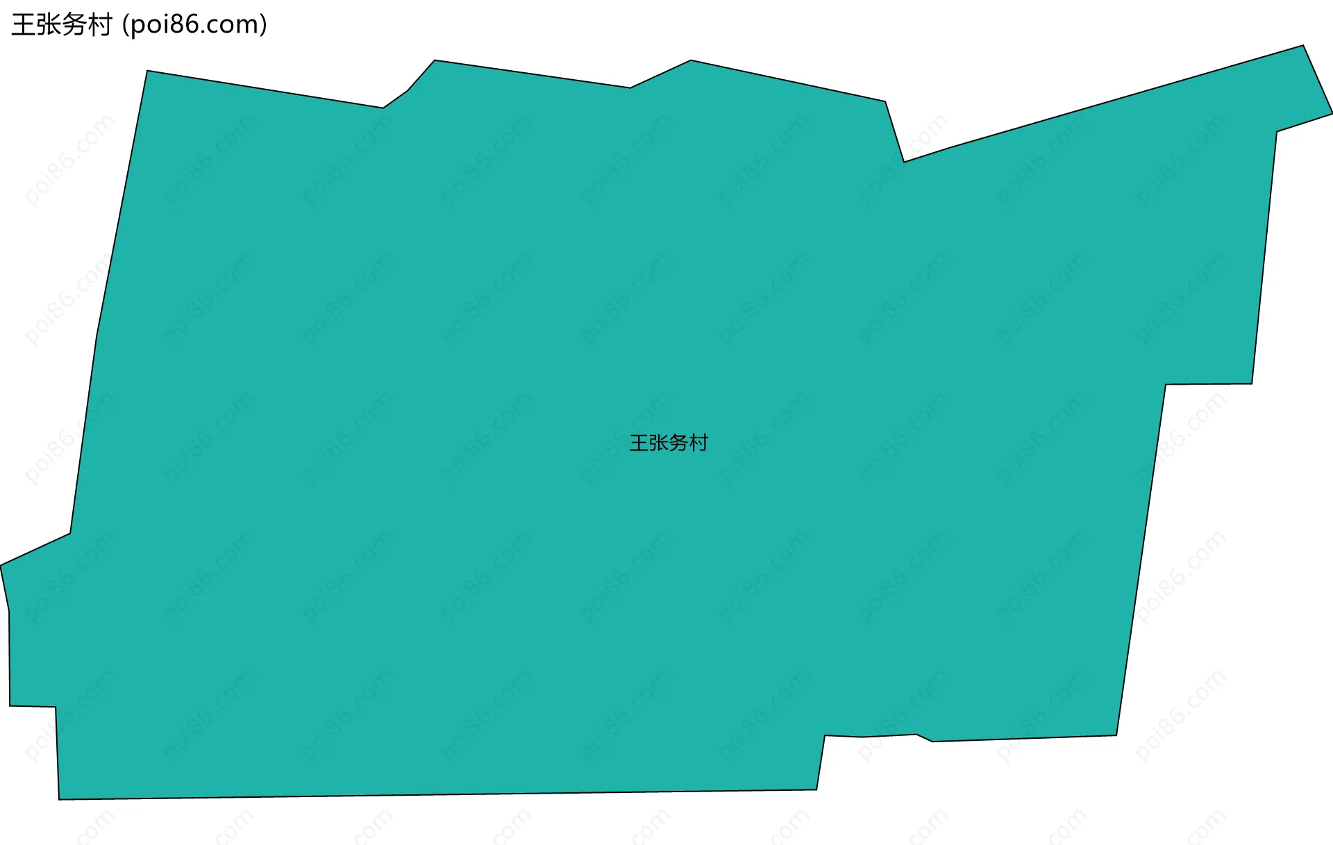 王张务村边界地图