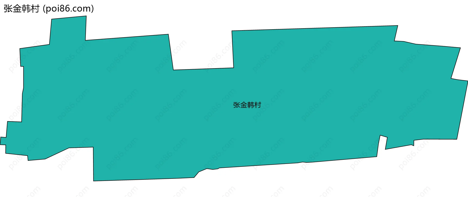 张金韩村边界地图