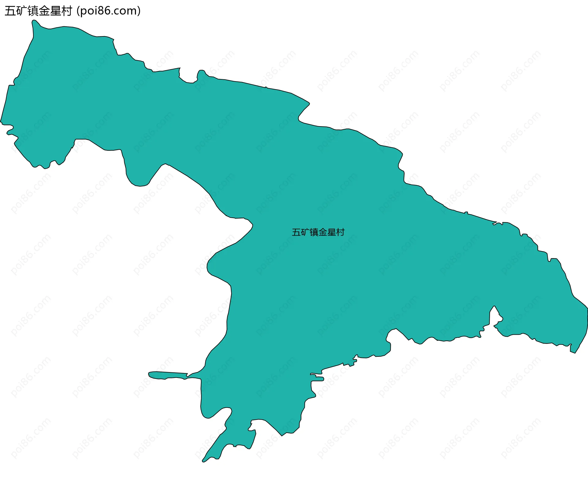 五矿镇金星村边界地图