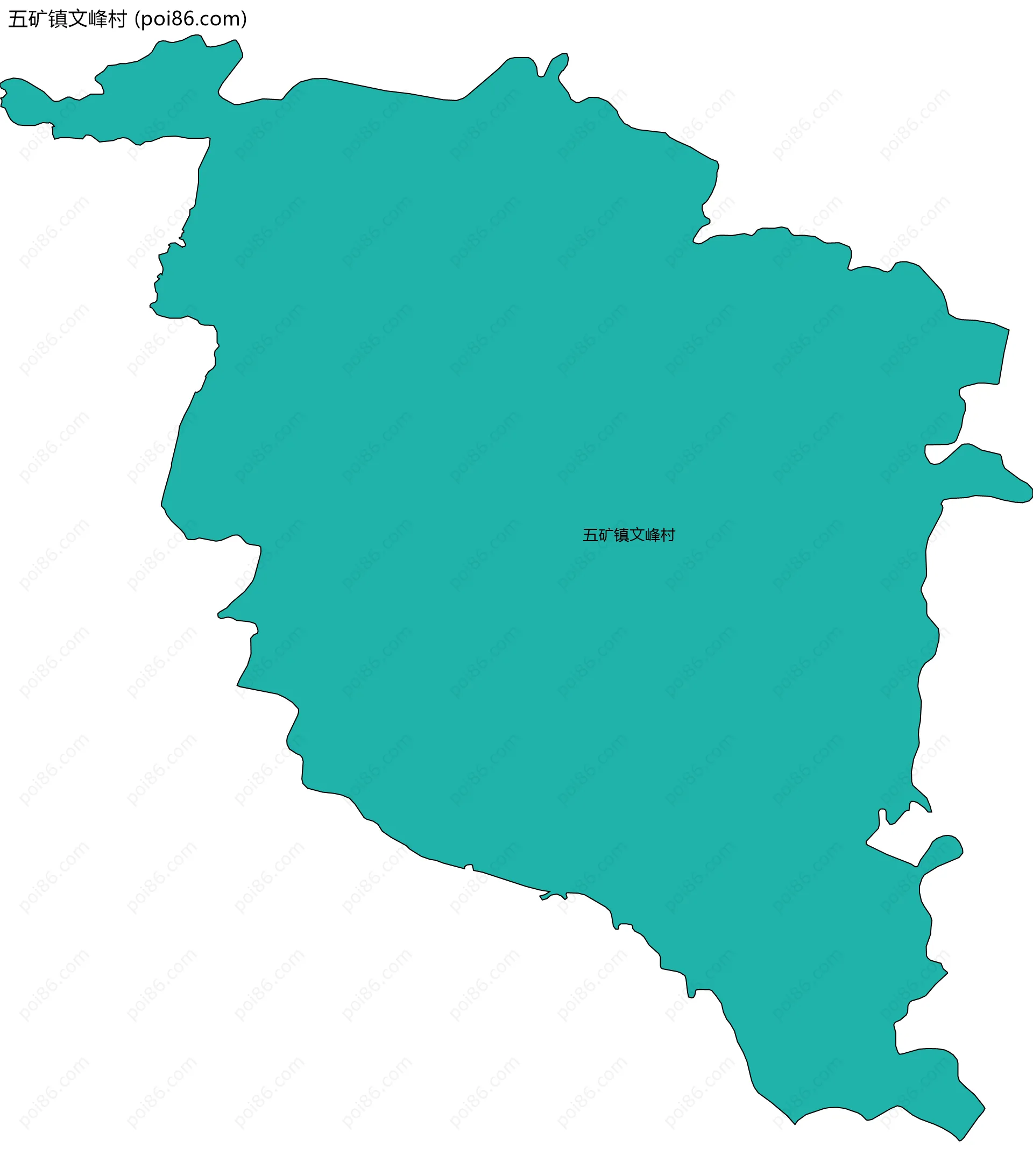五矿镇文峰村边界地图