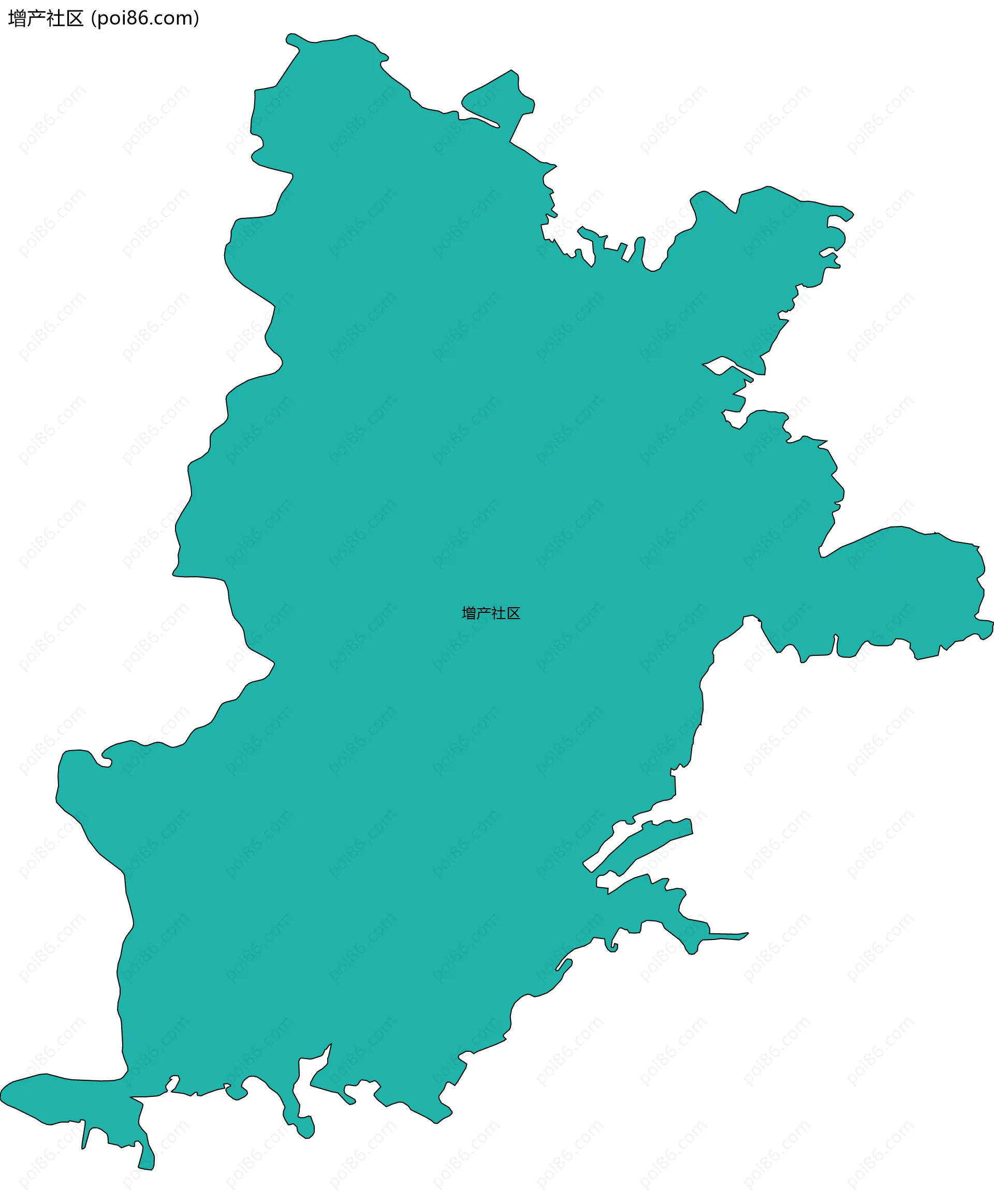 增产社区边界地图