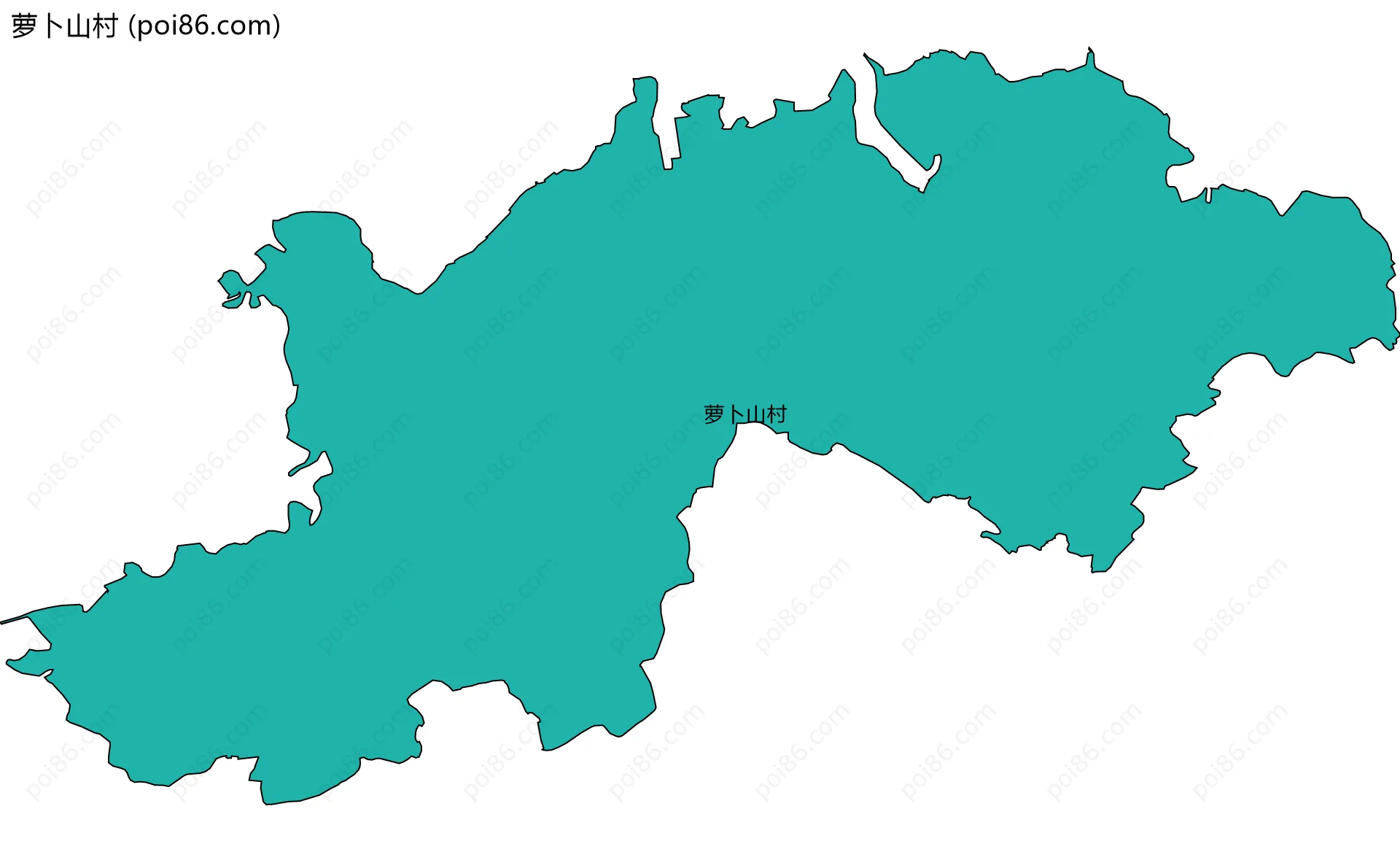 萝卜山村边界地图