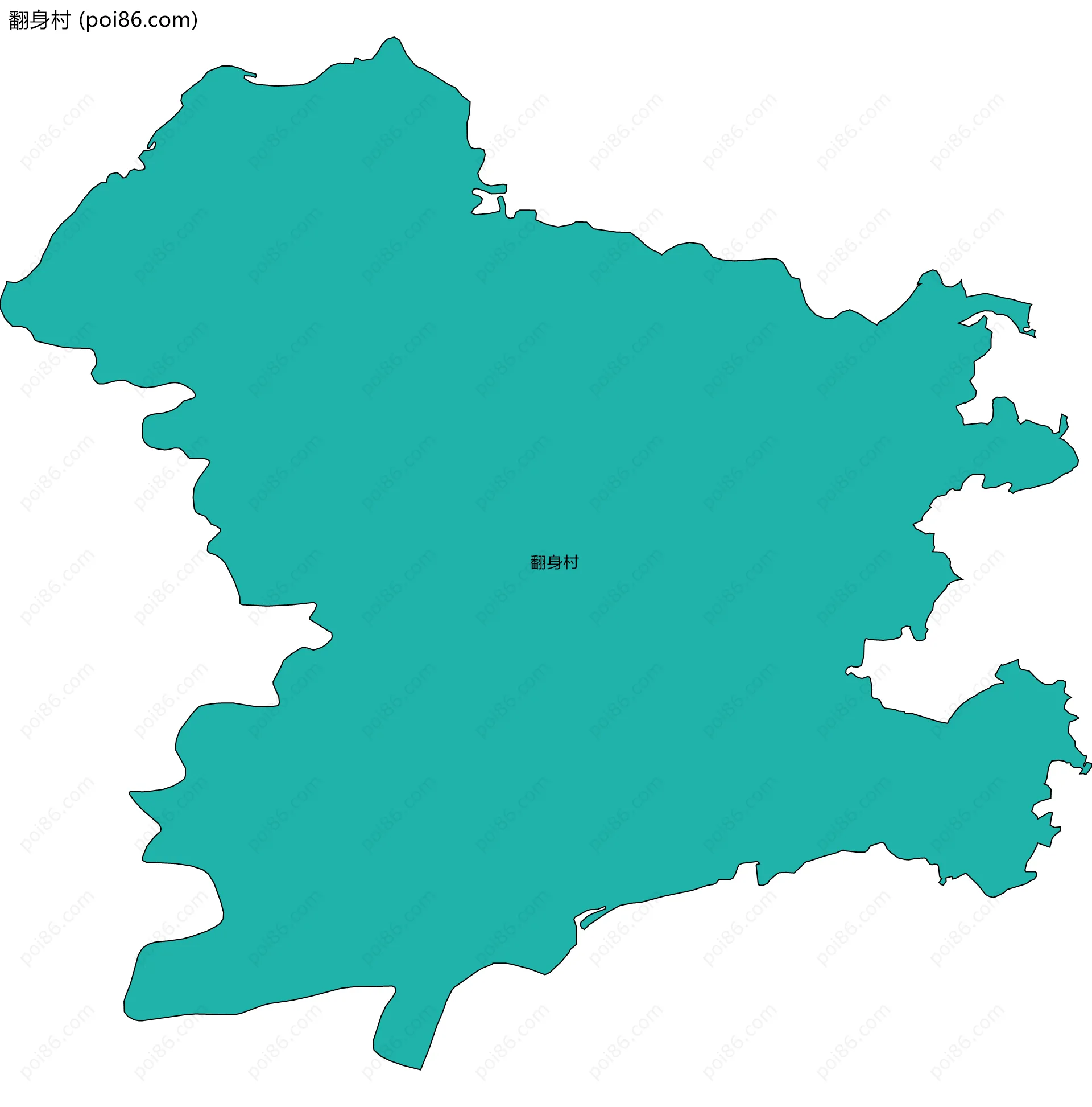 翻身村边界地图