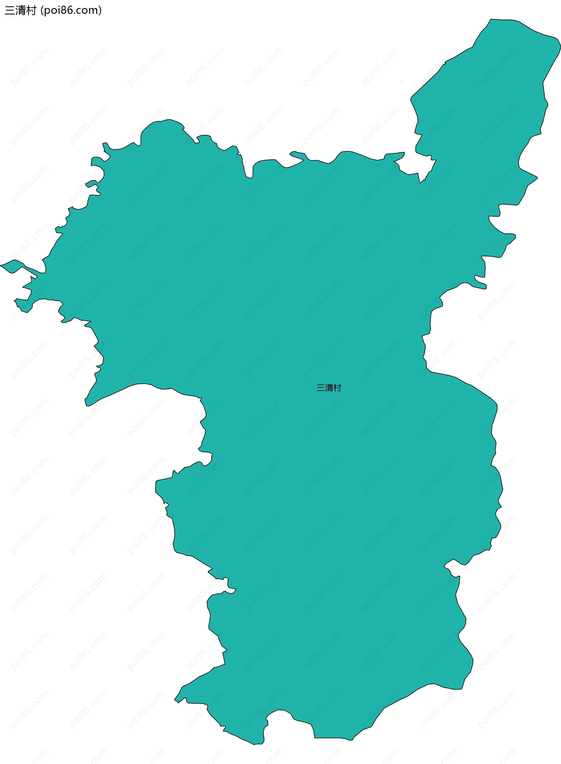 三清村边界地图