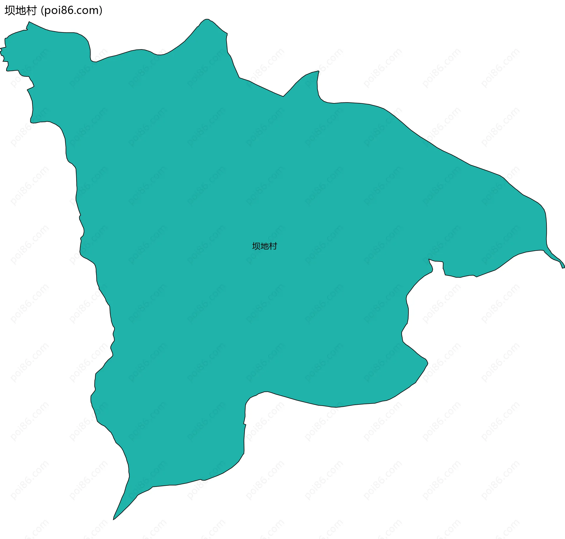 坝地村边界地图