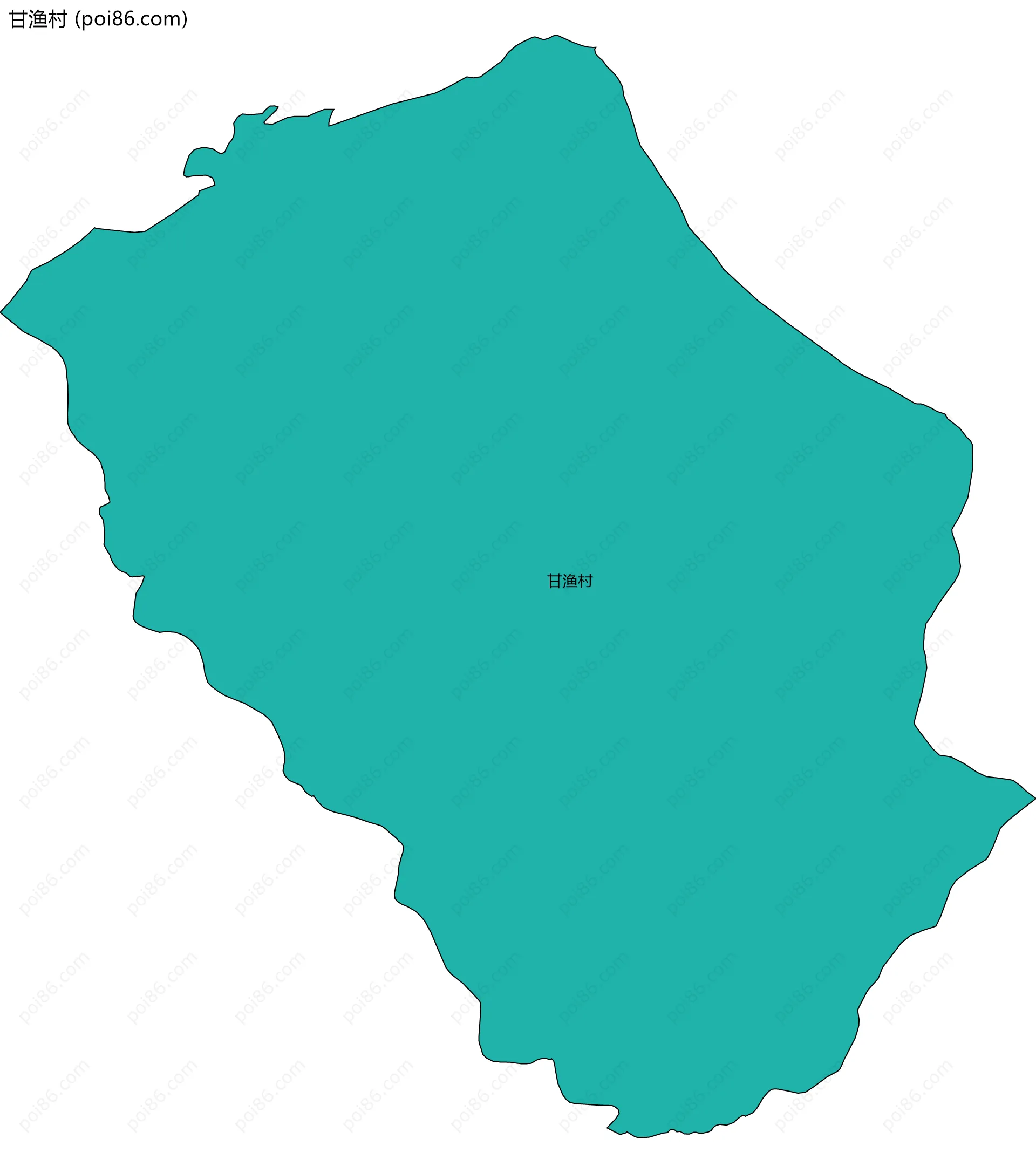 甘渔村边界地图