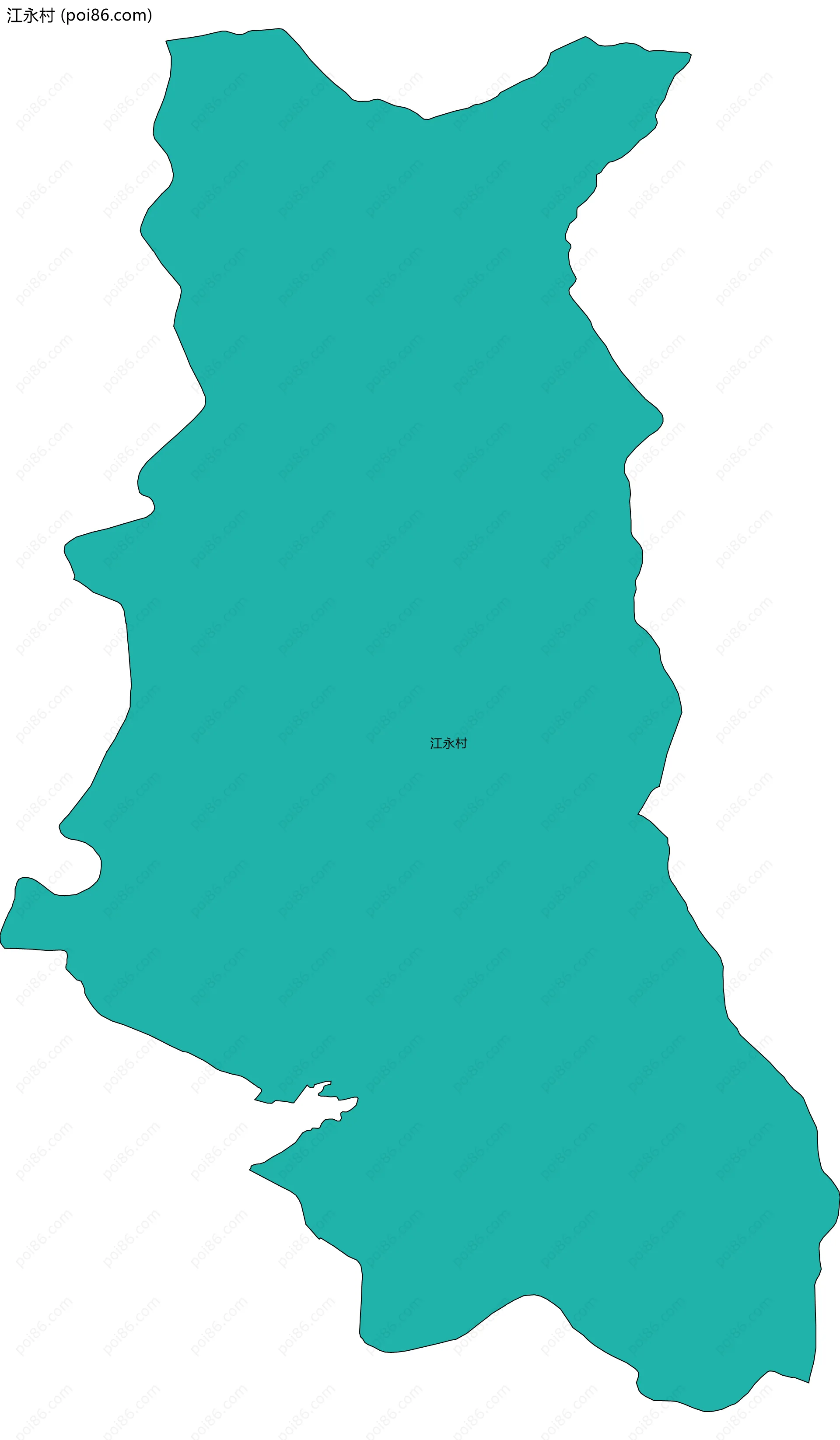 江永村边界地图