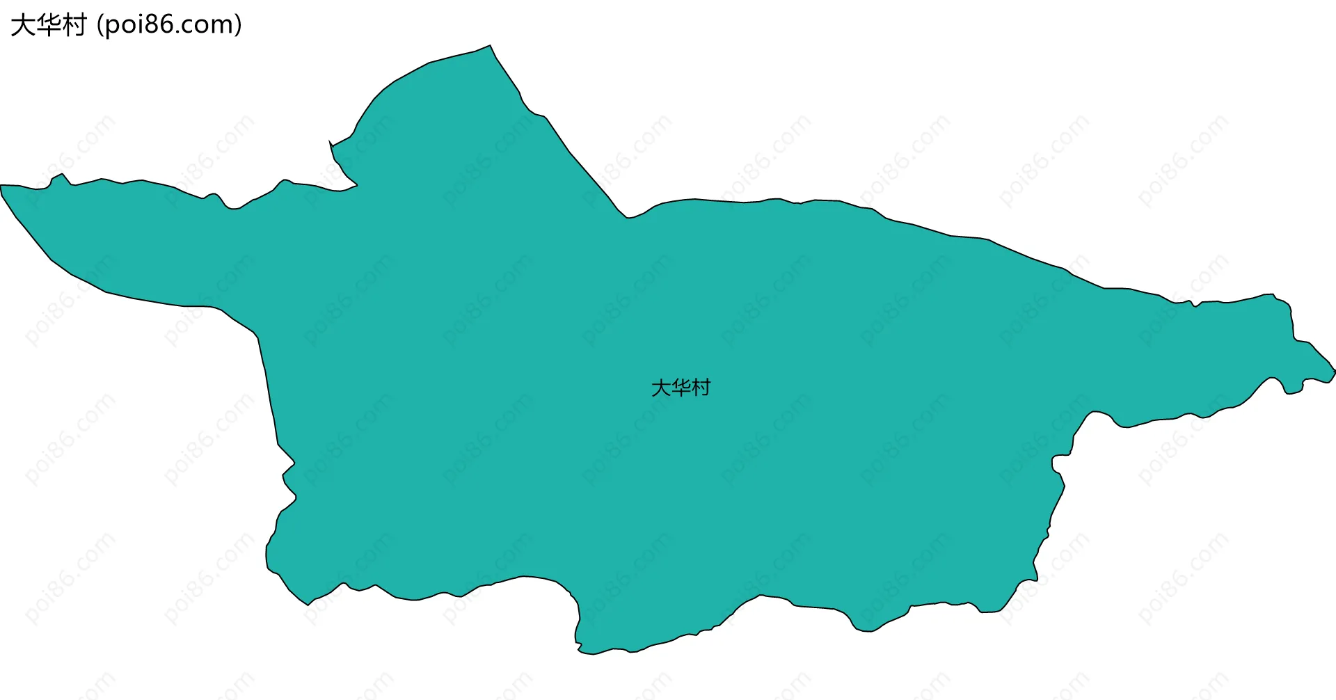 大华村边界地图