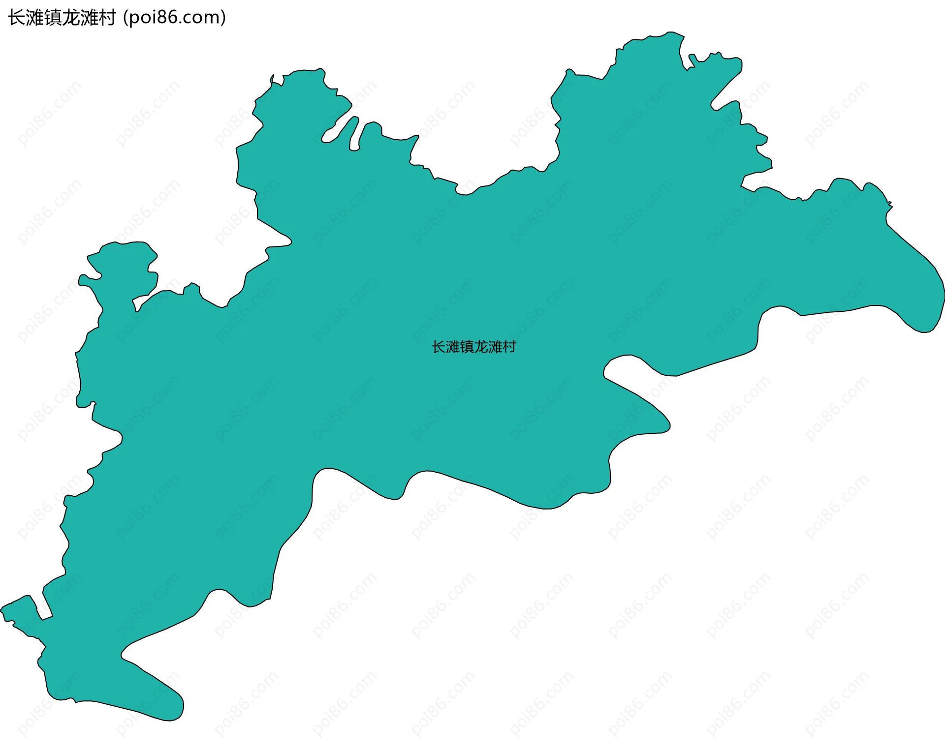 长滩镇龙滩村边界地图