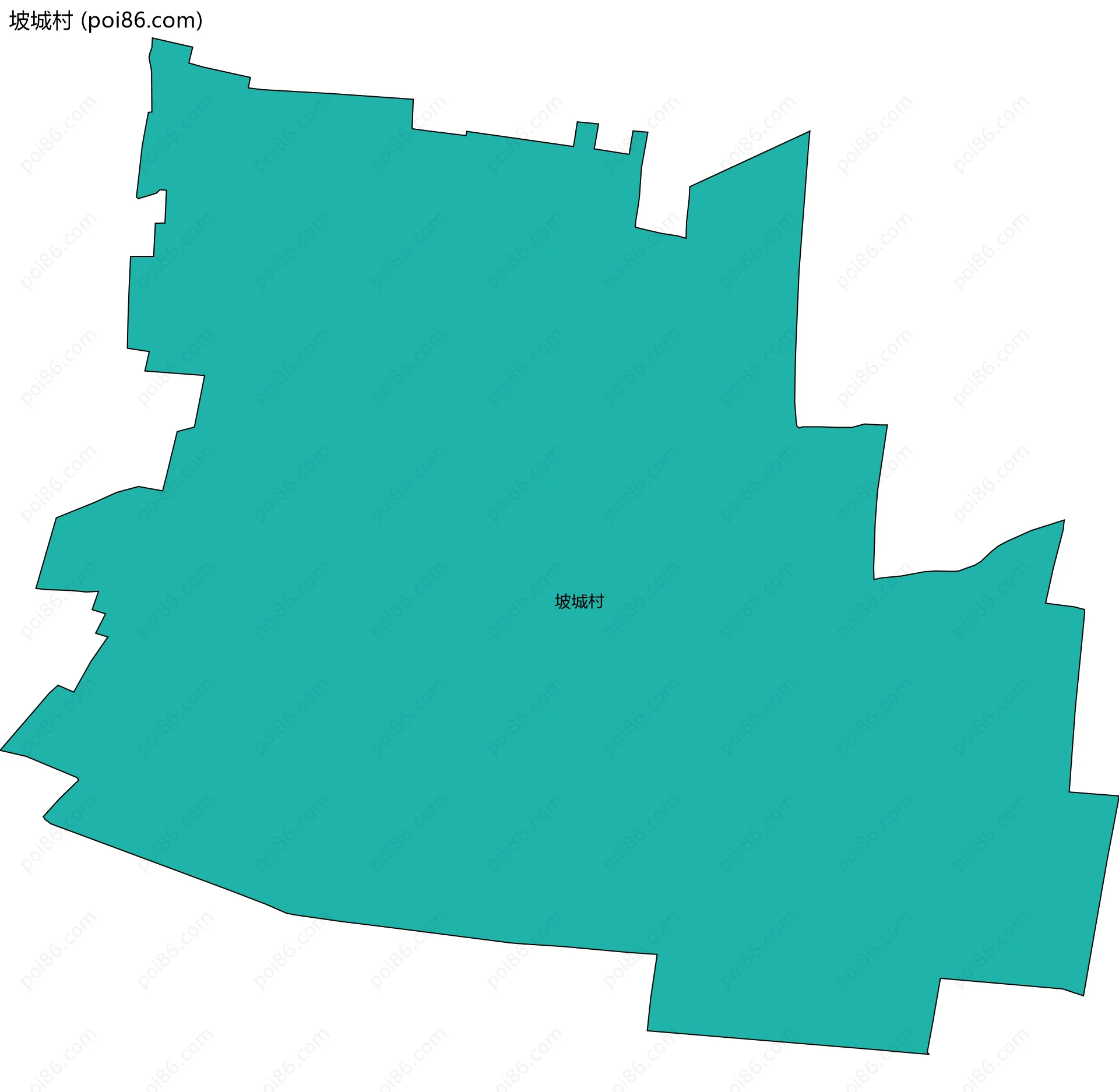 坡城村边界地图