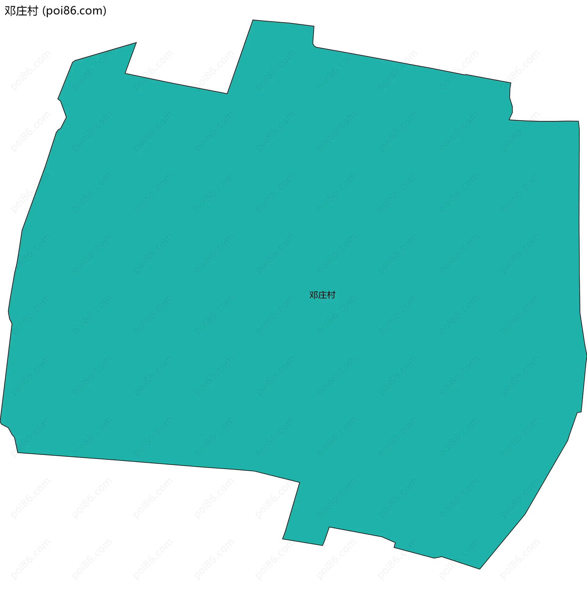 邓庄村边界地图