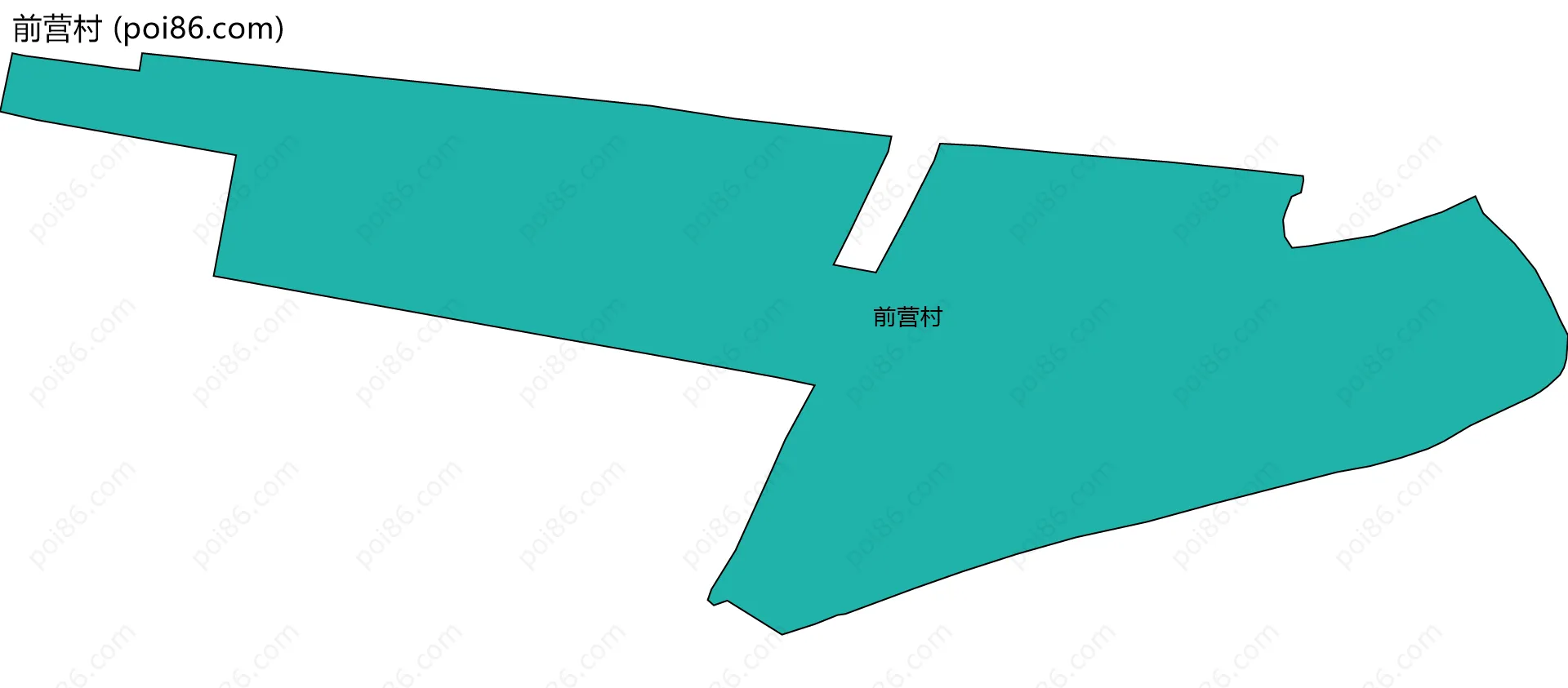 前营村边界地图