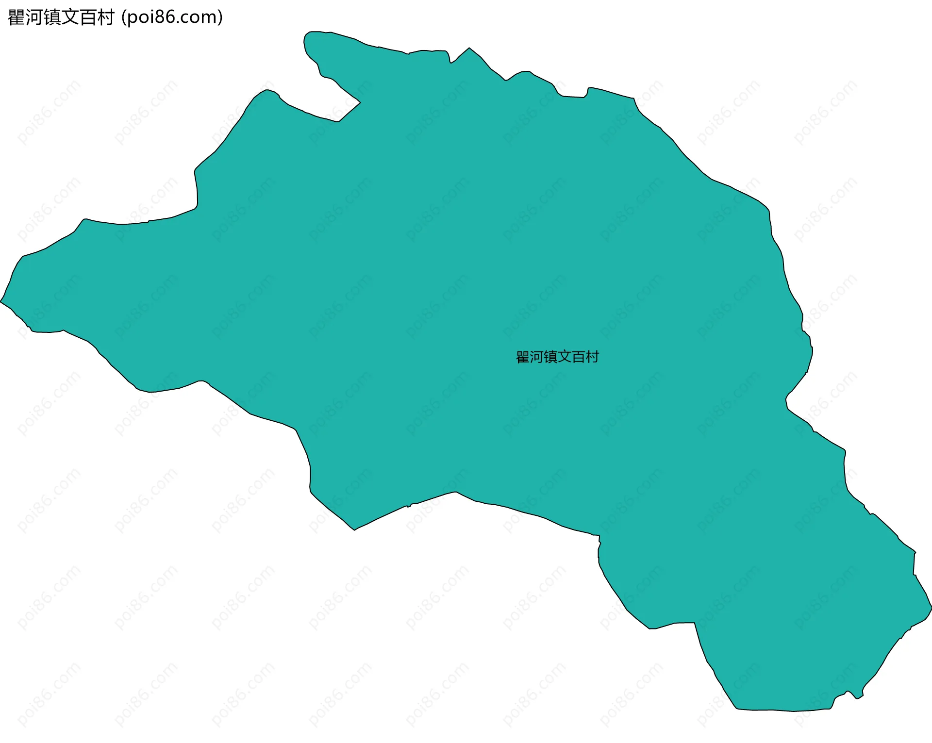瞿河镇文百村边界地图