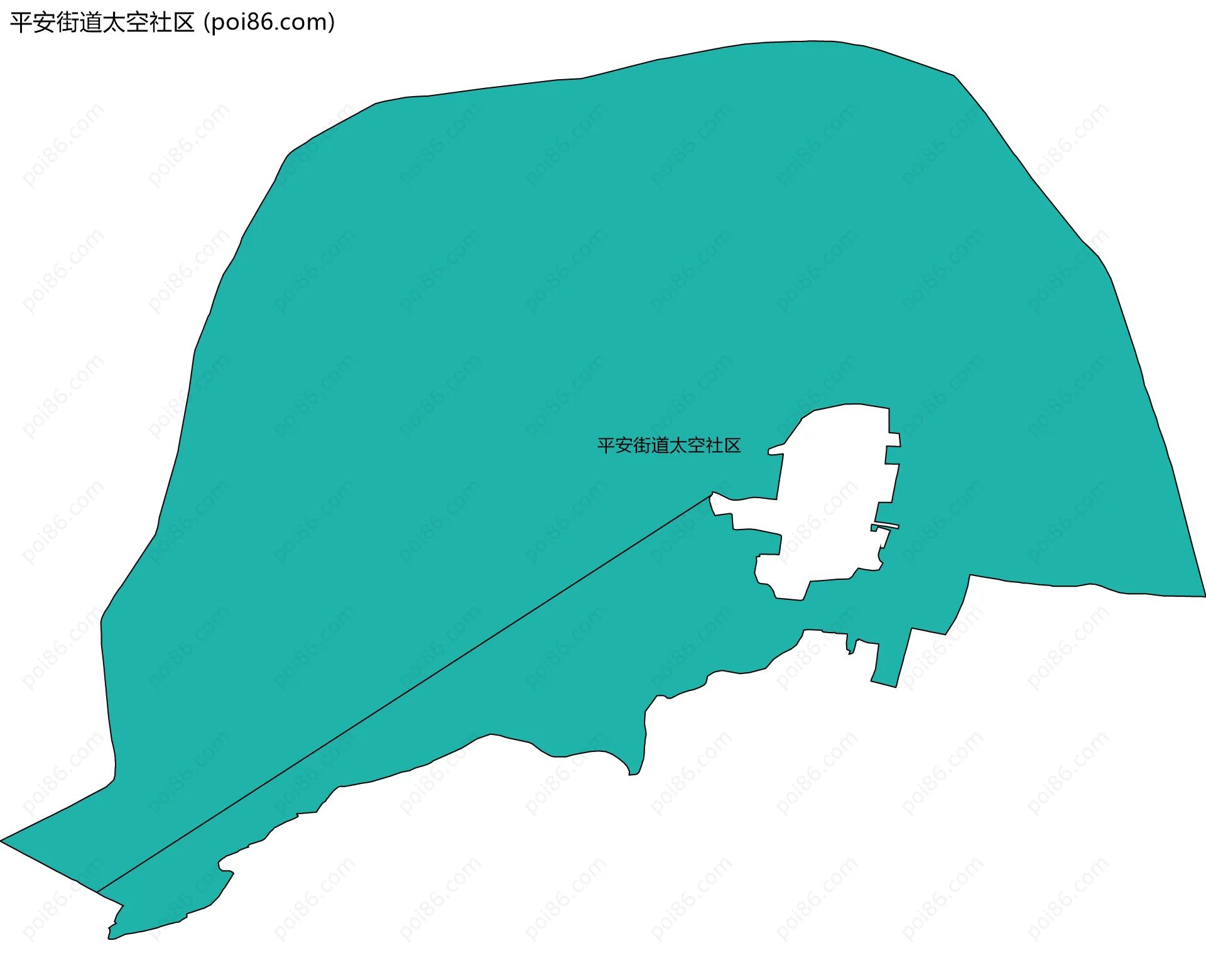 平安街道太空社区边界地图