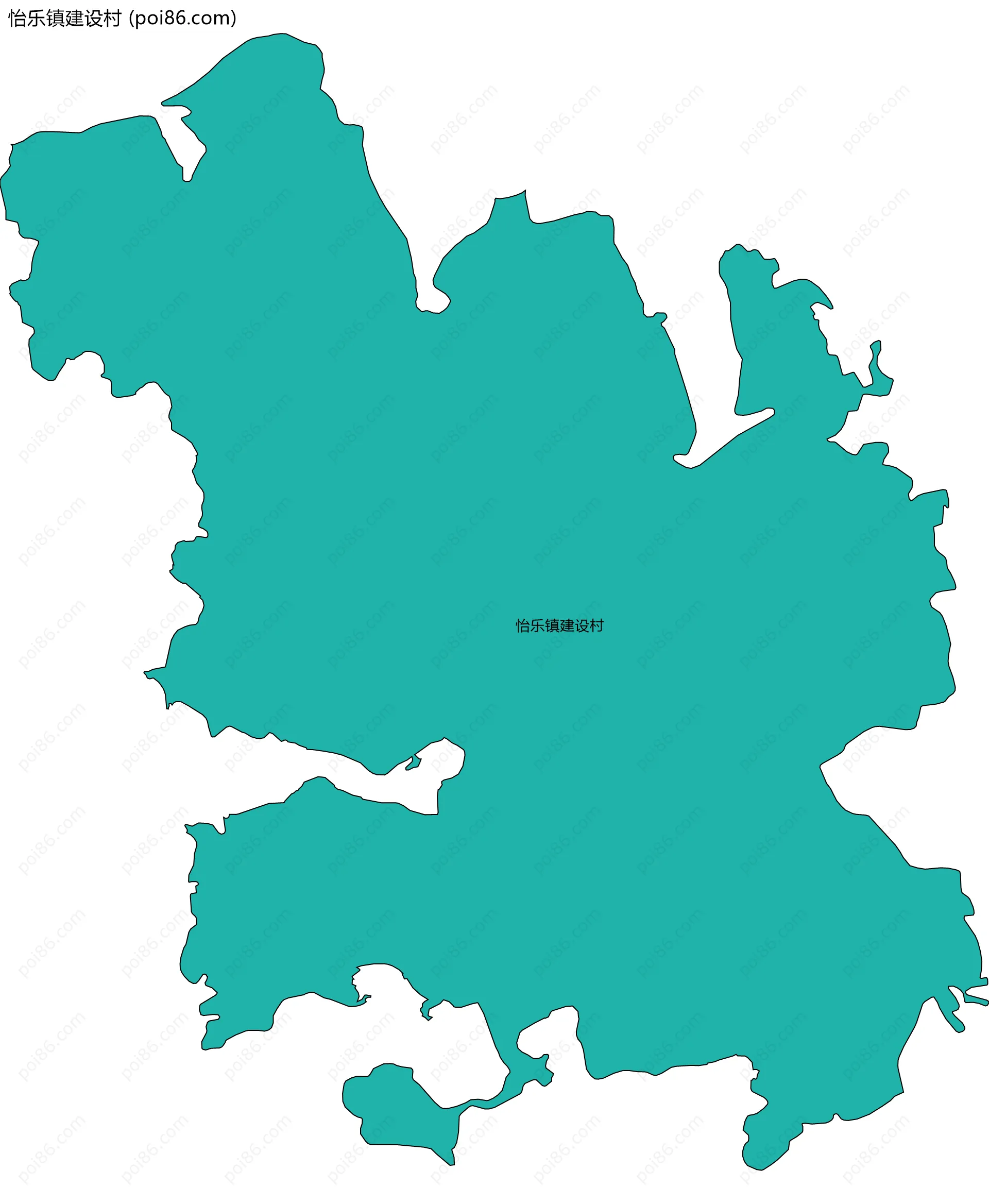 怡乐镇建设村边界地图