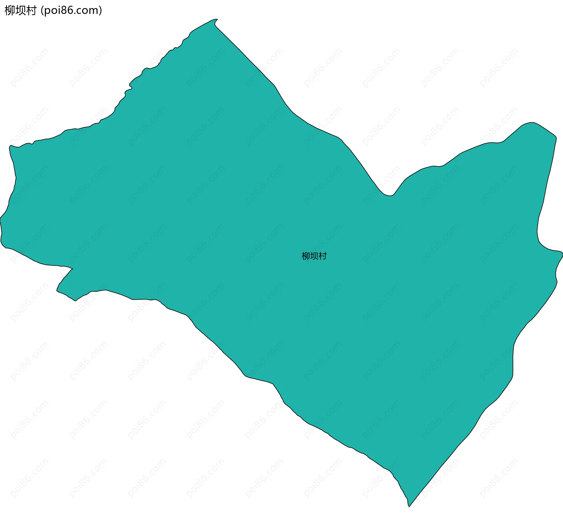 柳坝村边界地图