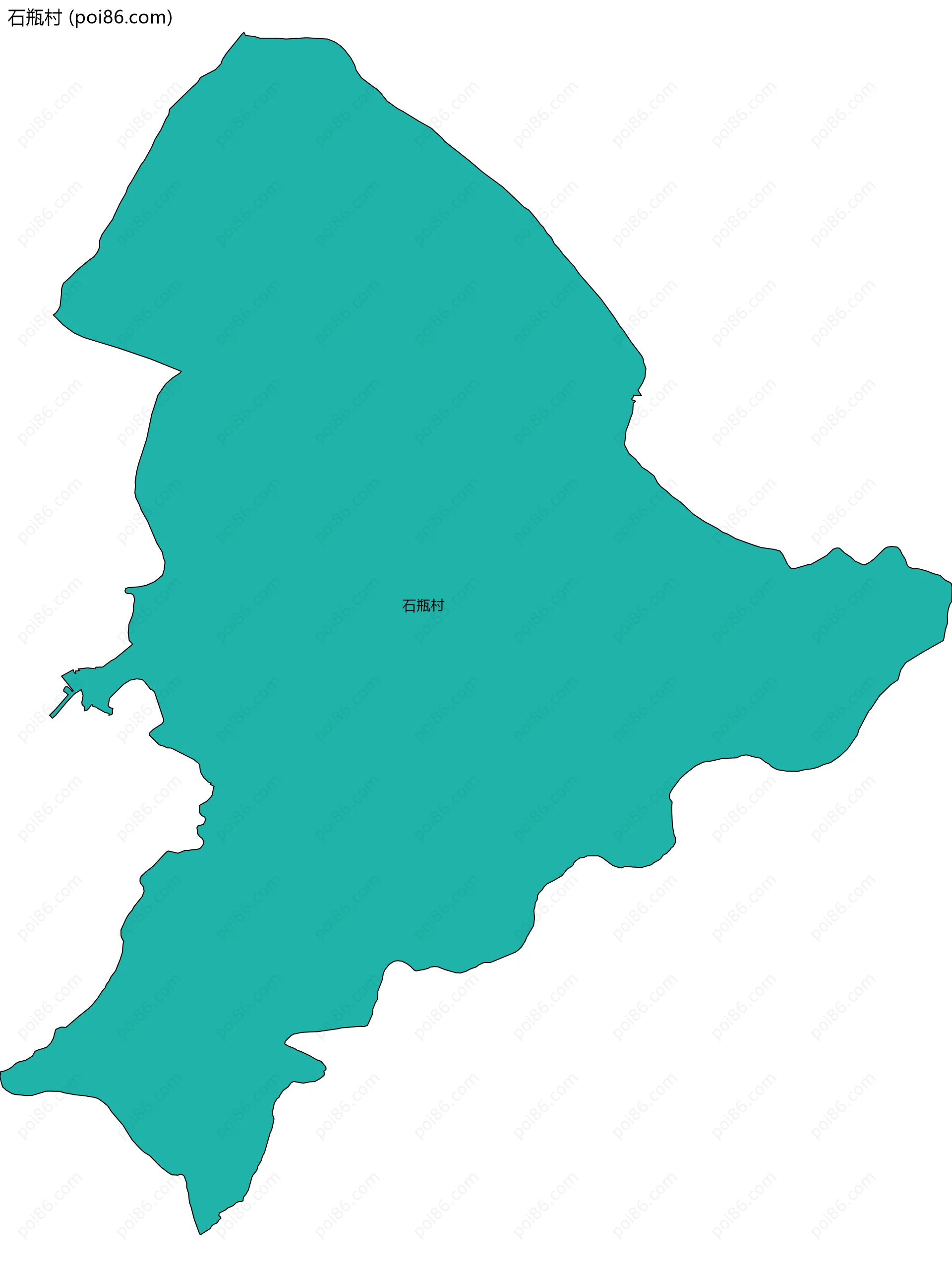 石瓶村边界地图