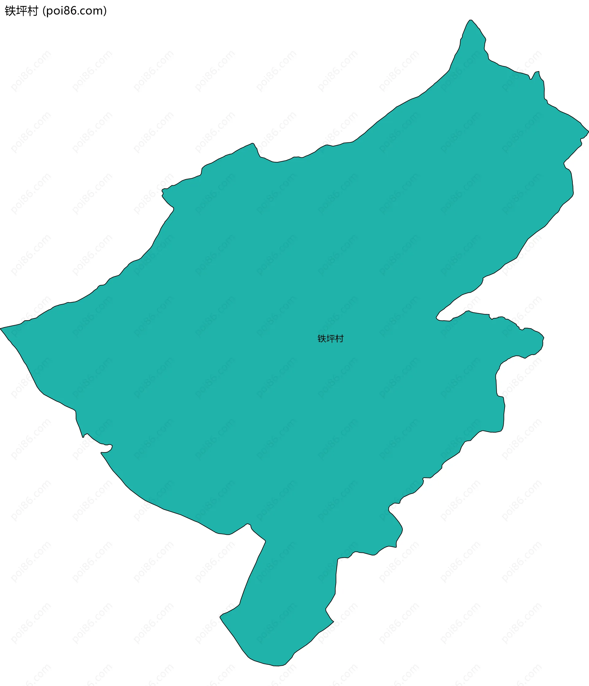 铁坪村边界地图