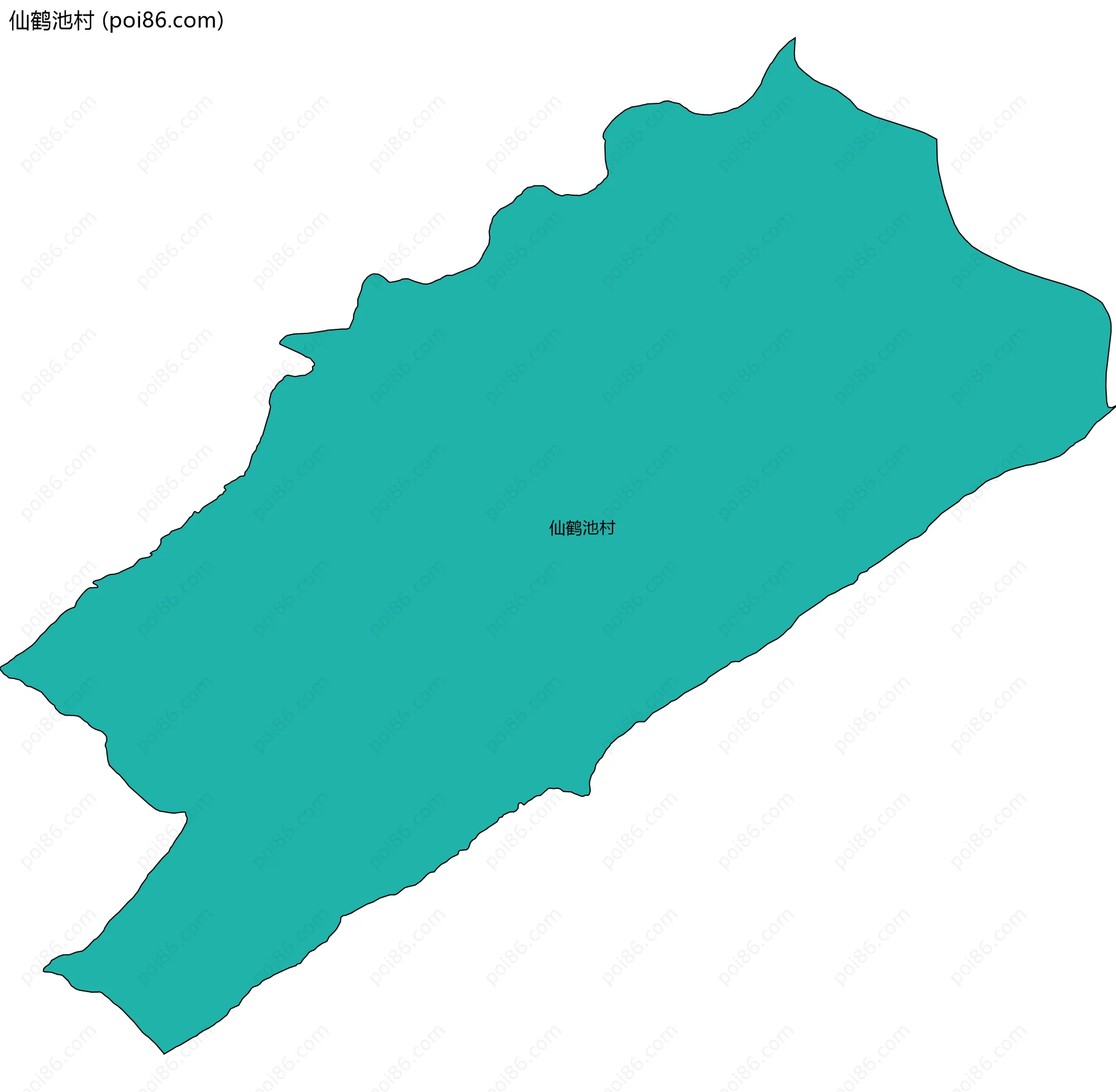 仙鹤池村边界地图