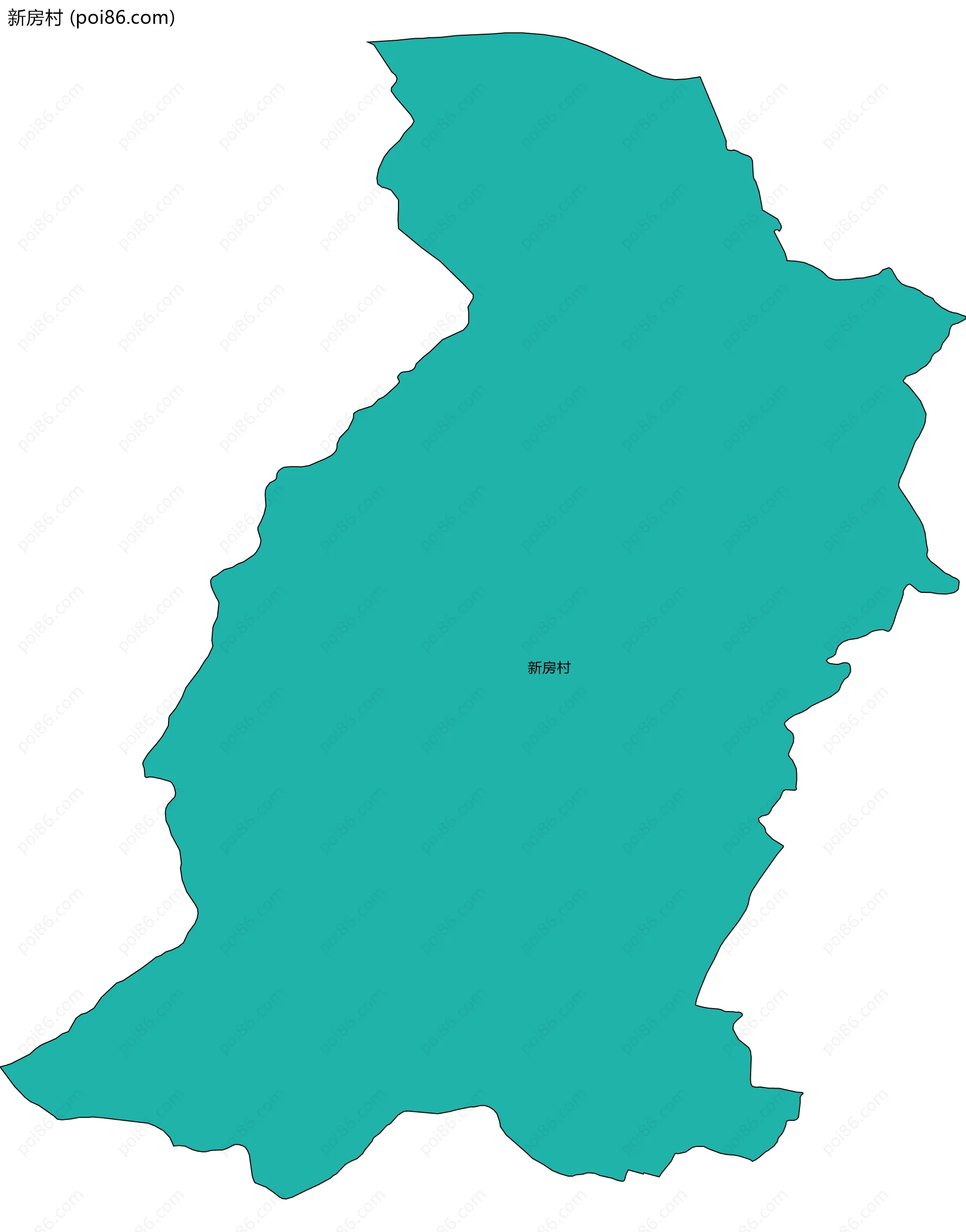 新房村边界地图