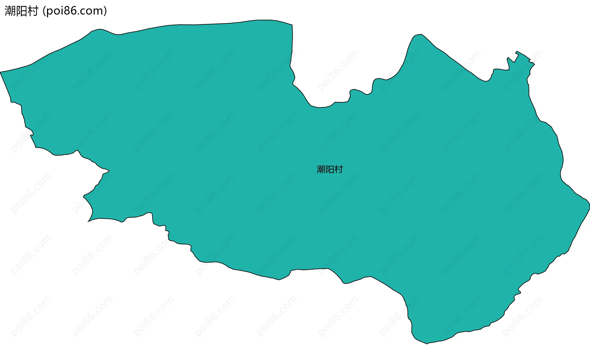 潮阳村边界地图