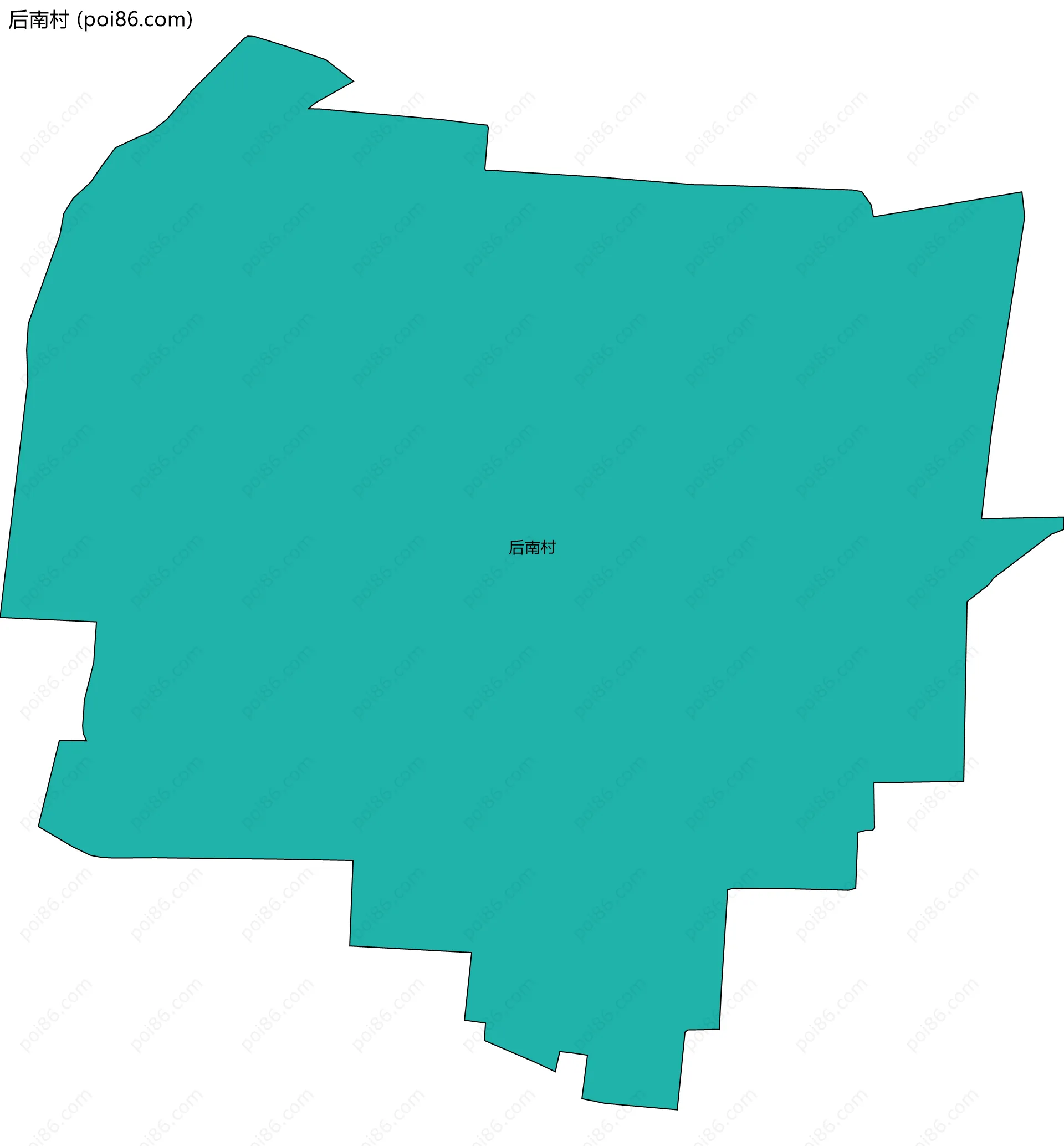 后南村边界地图