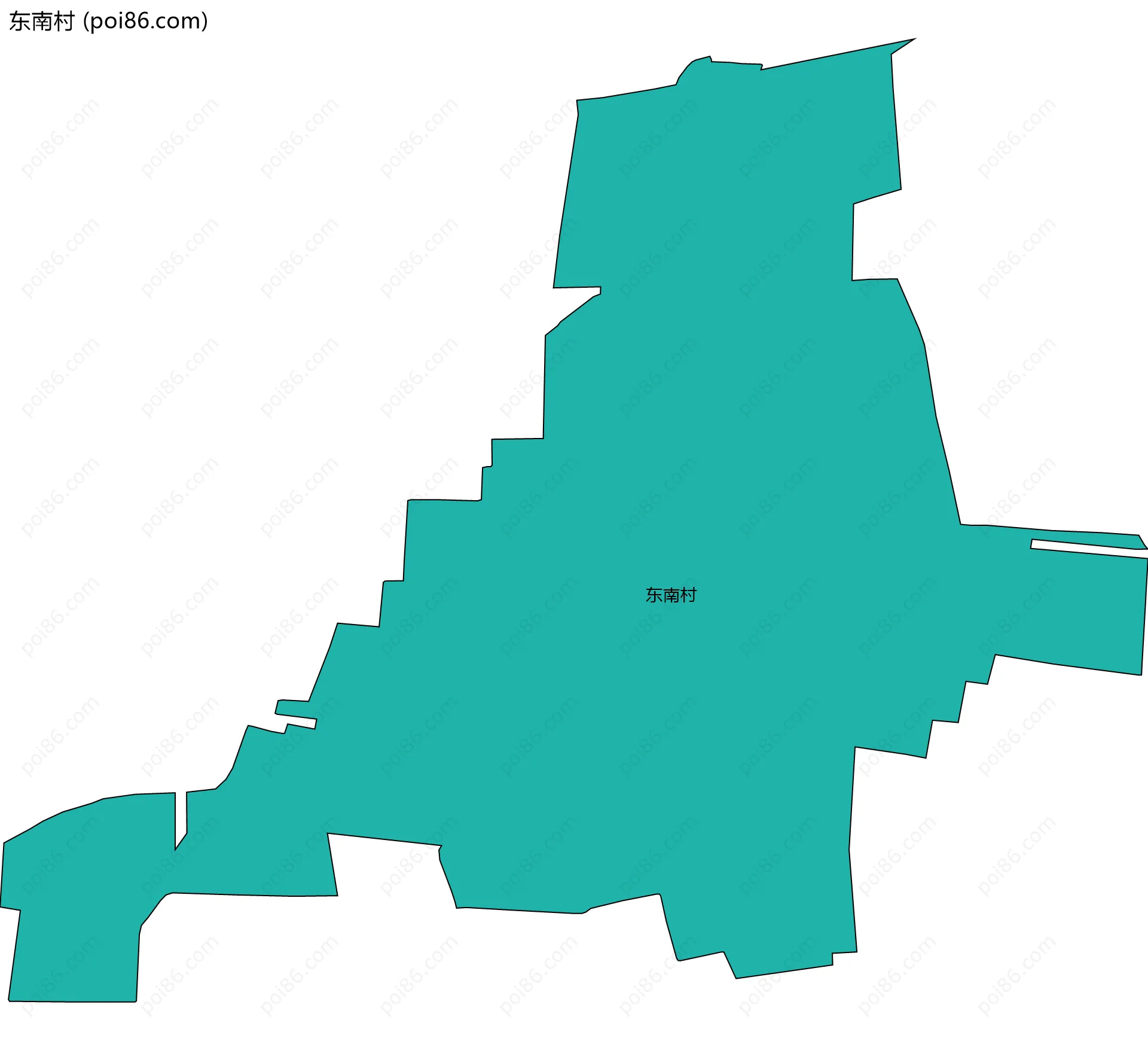 东南村边界地图