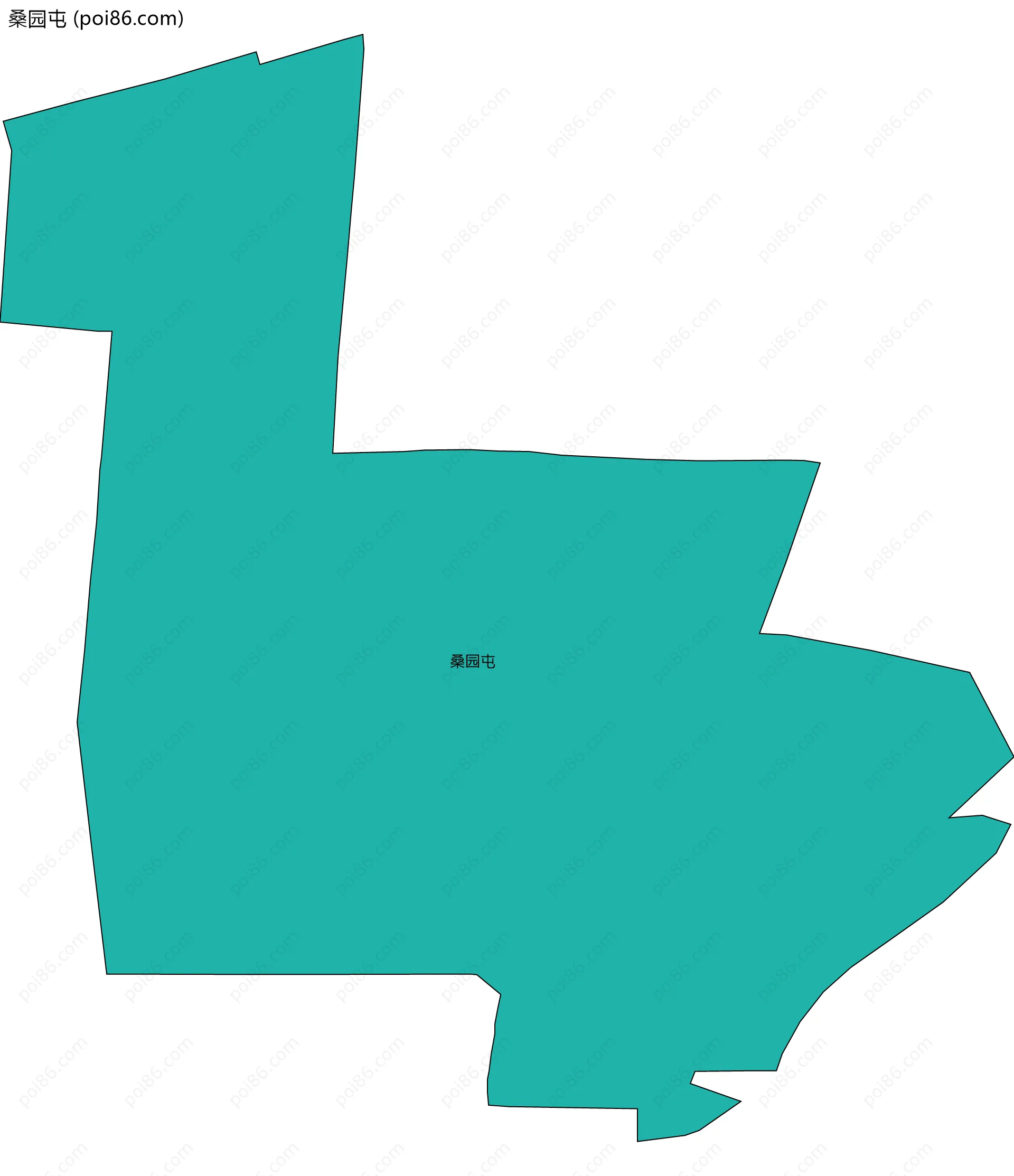 桑园屯边界地图