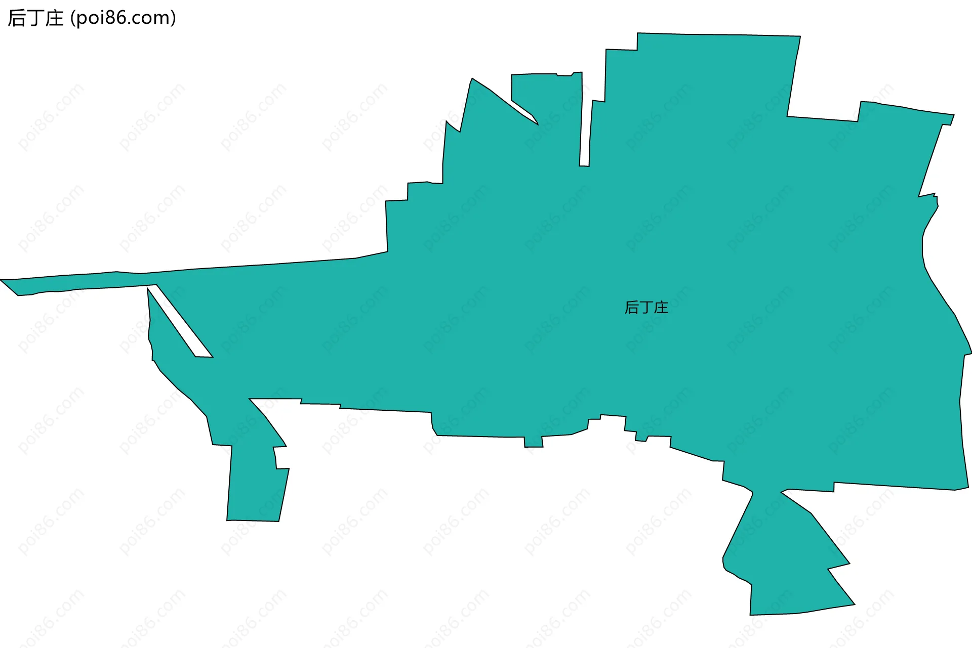 后丁庄边界地图
