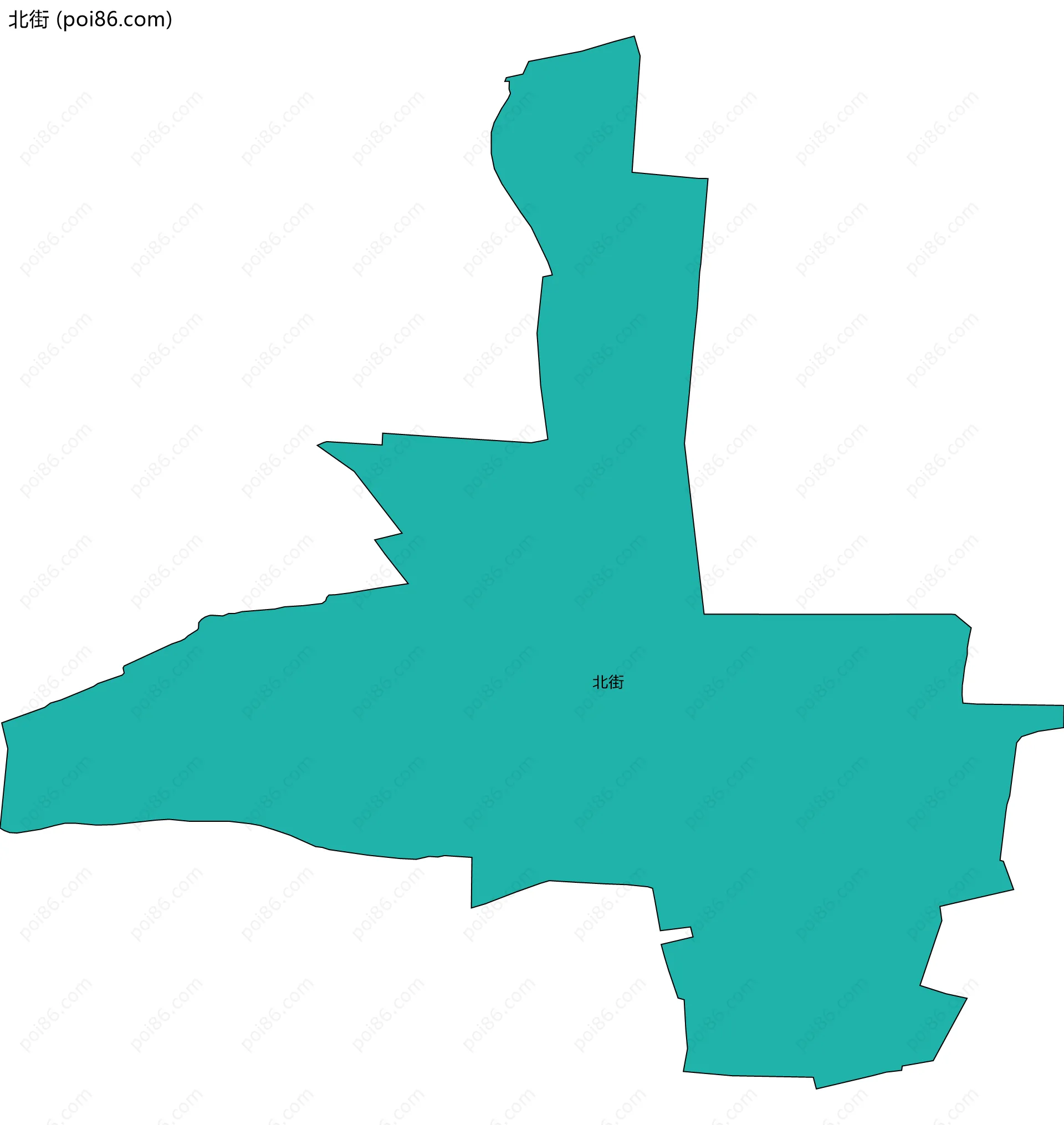 北街边界地图